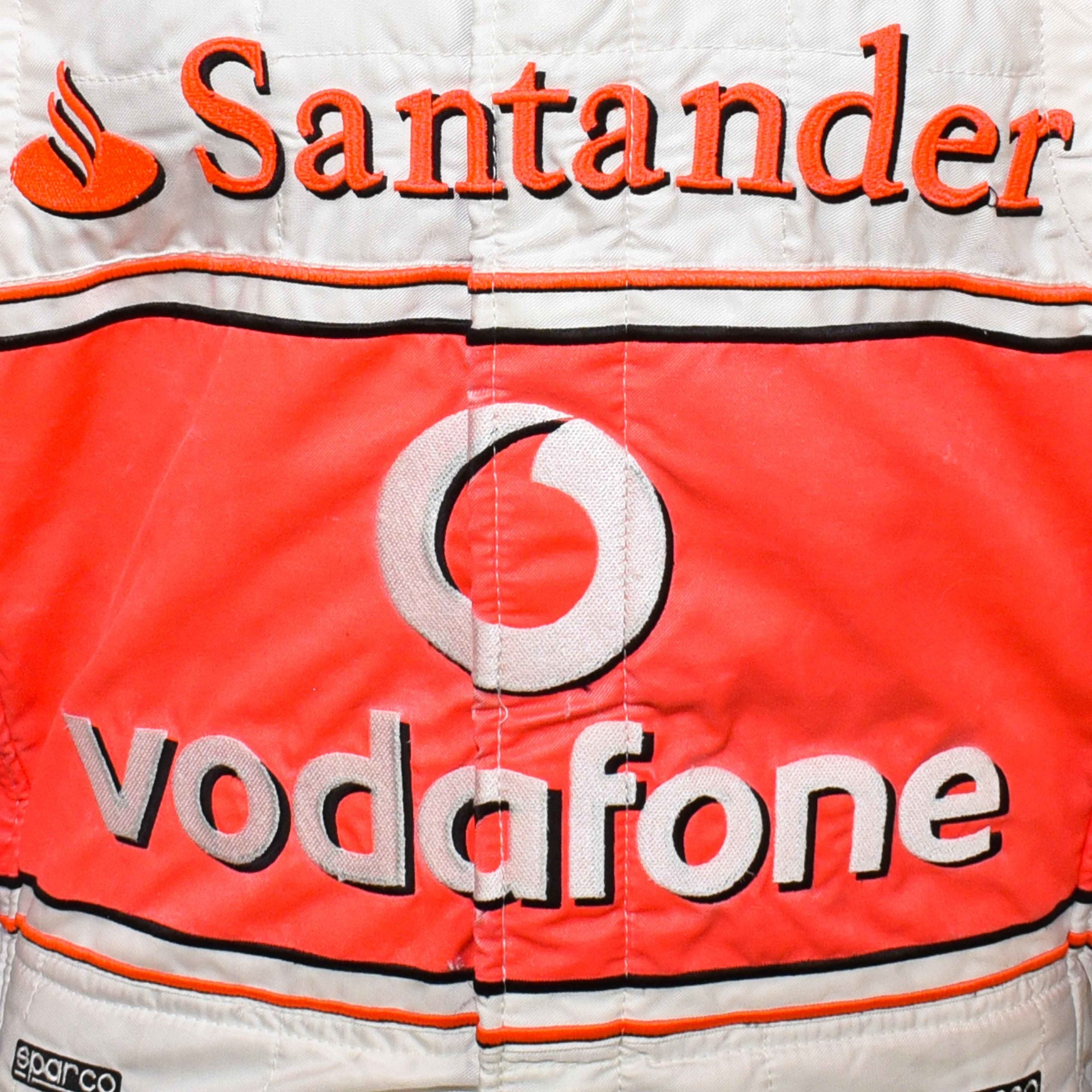 2007 Lewis Hamilton Rookie Used Vodafone McLaren Mercedes Formula 1 Suit