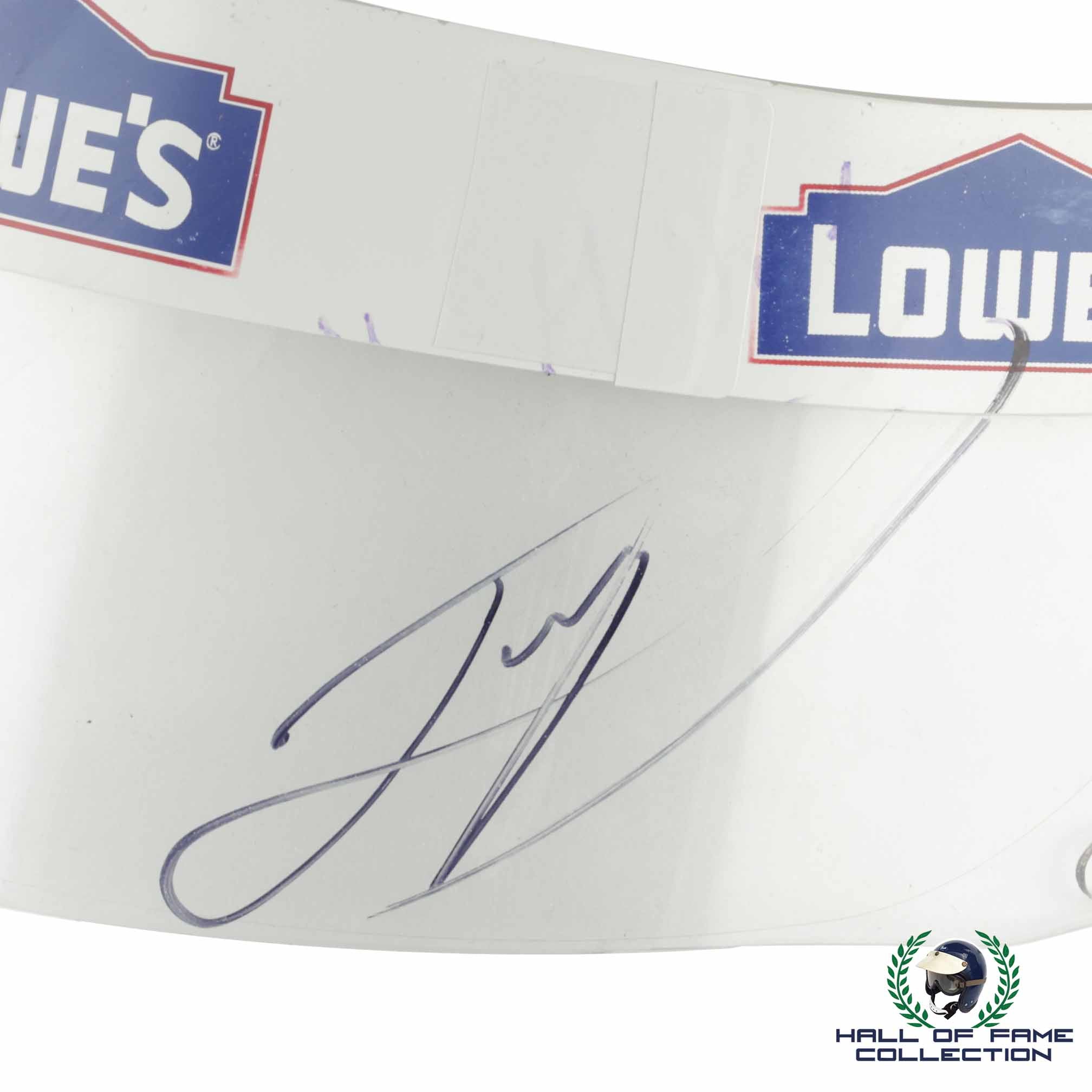 2007 Luis Diaz Signed Race Used Lowes Fernandez Racing Acura ALMS Helmet