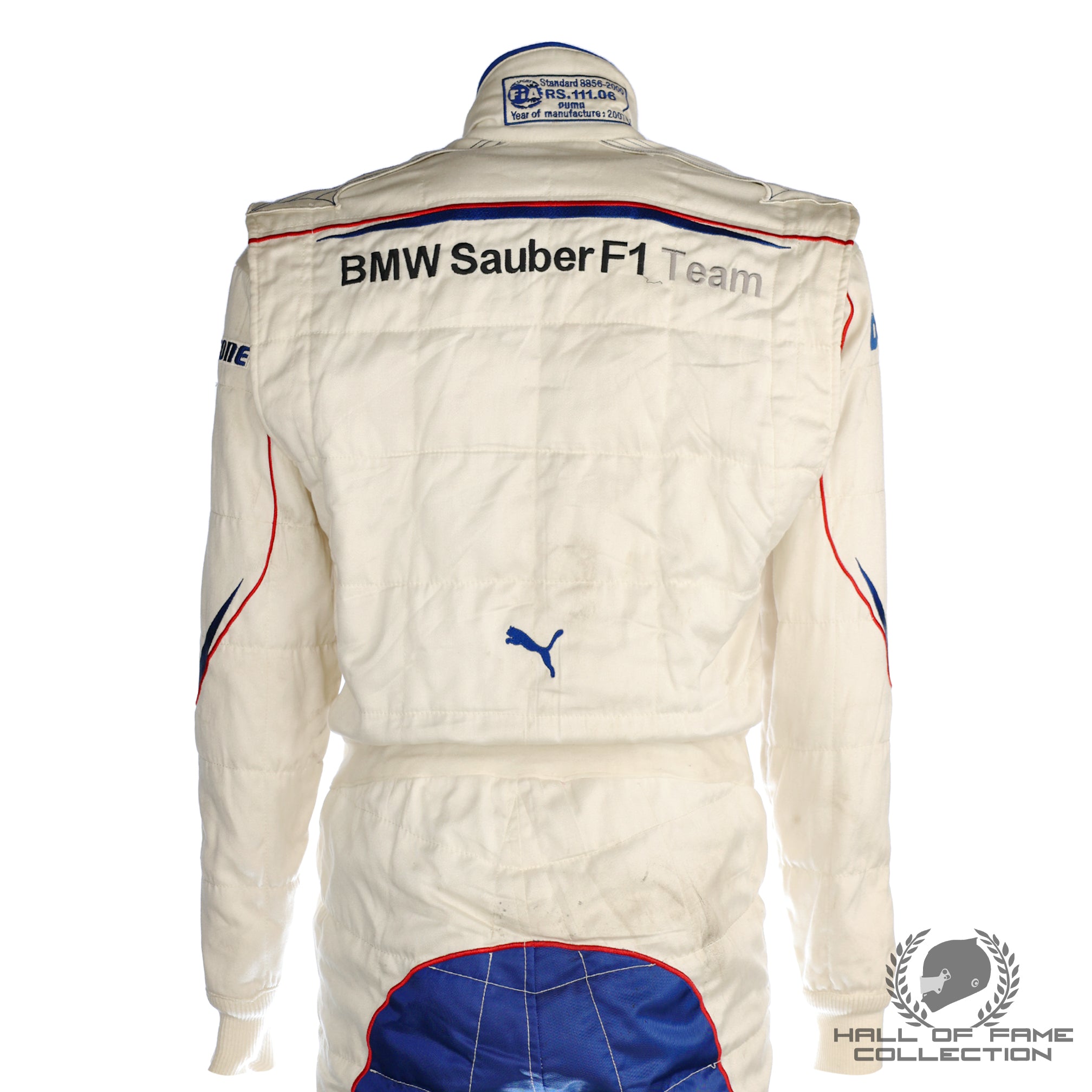 2007 Robert Kubica Race Used Canadian GP Crash BMW Sauber F1 Suit