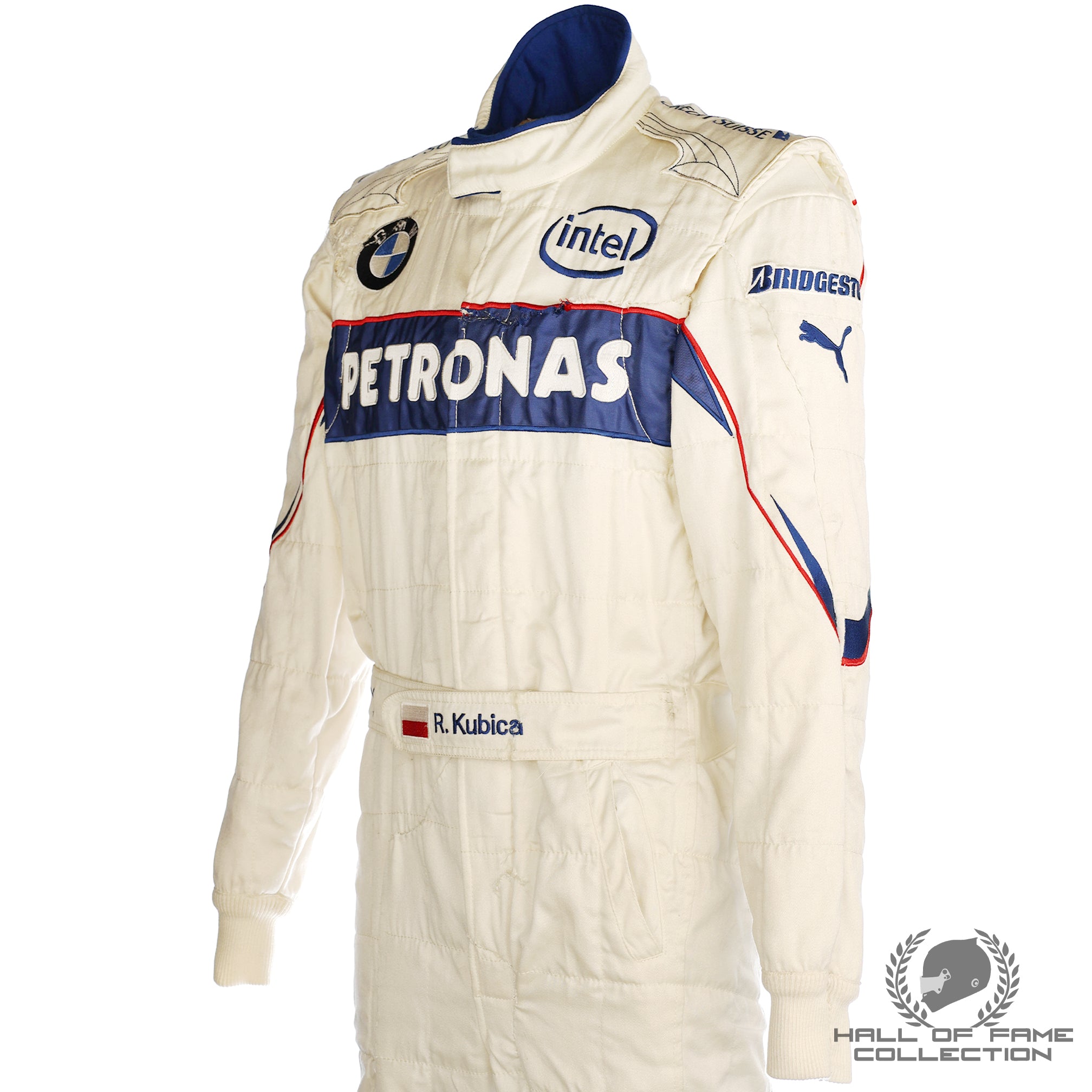 2007 Robert Kubica Race Used Canadian GP Crash BMW Sauber F1 Suit