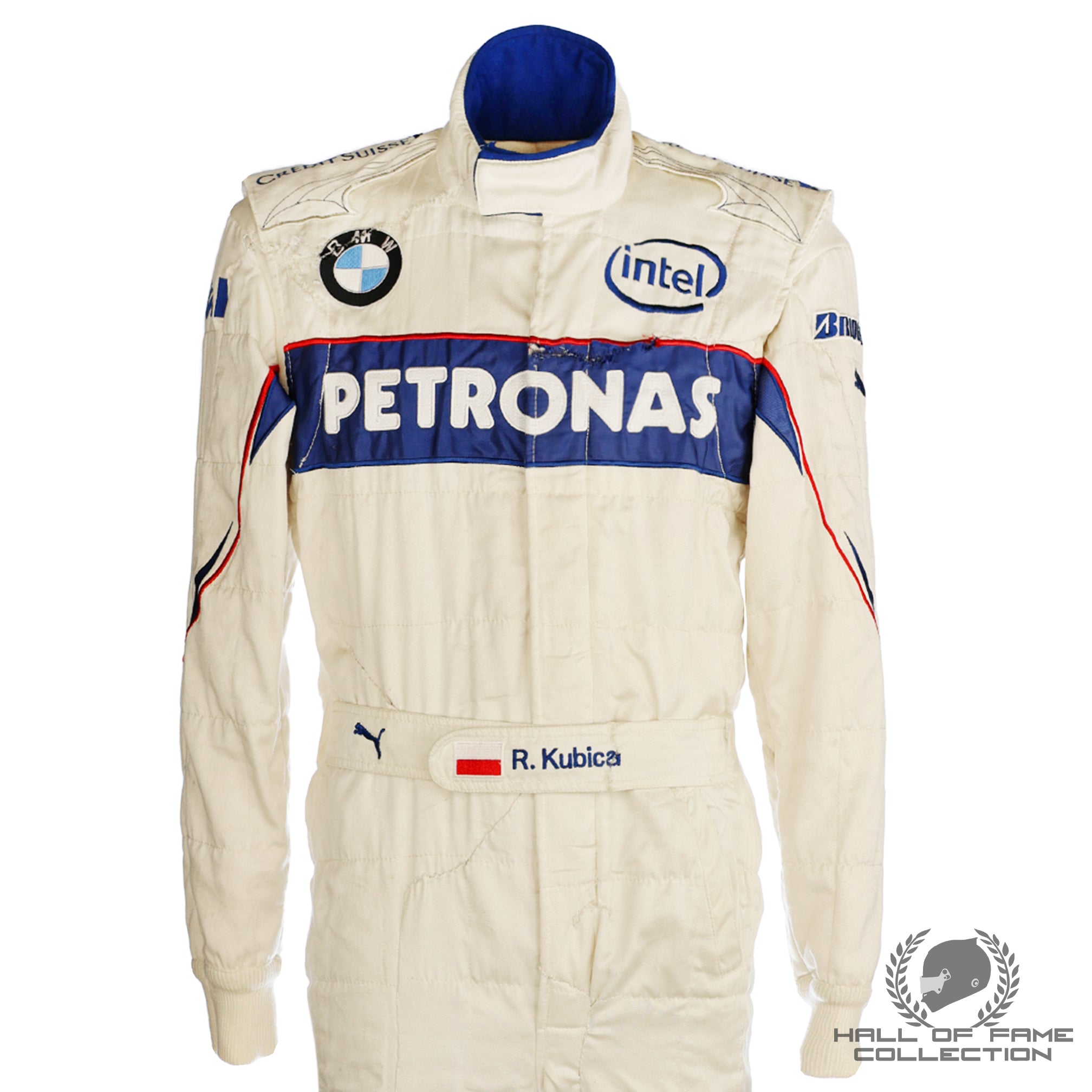 2007 Robert Kubica Race Used Canadian GP Crash BMW Sauber F1 Suit