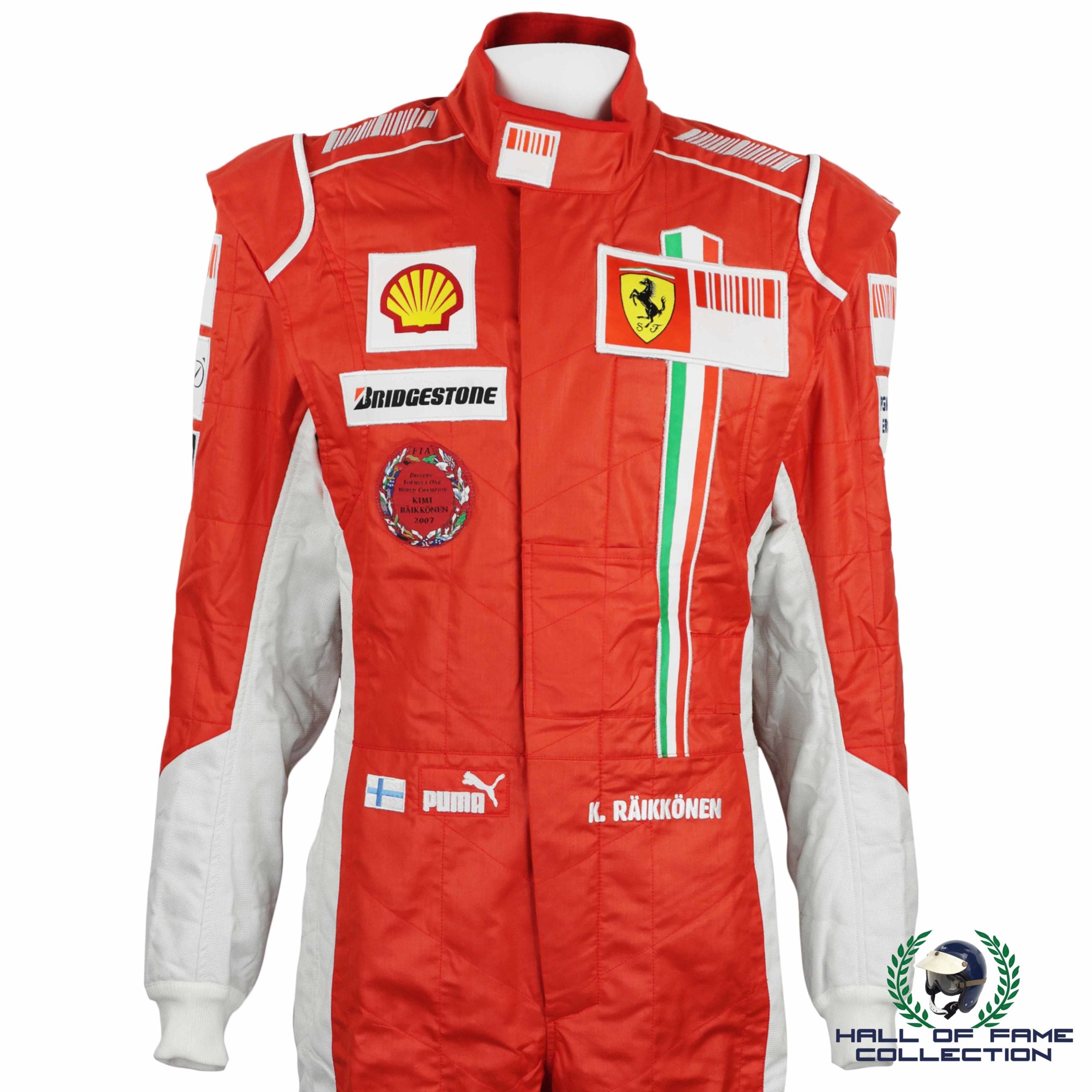 2008 Kimi Raikkonen Race Used Scuderia Ferrari Formula 1 Suit