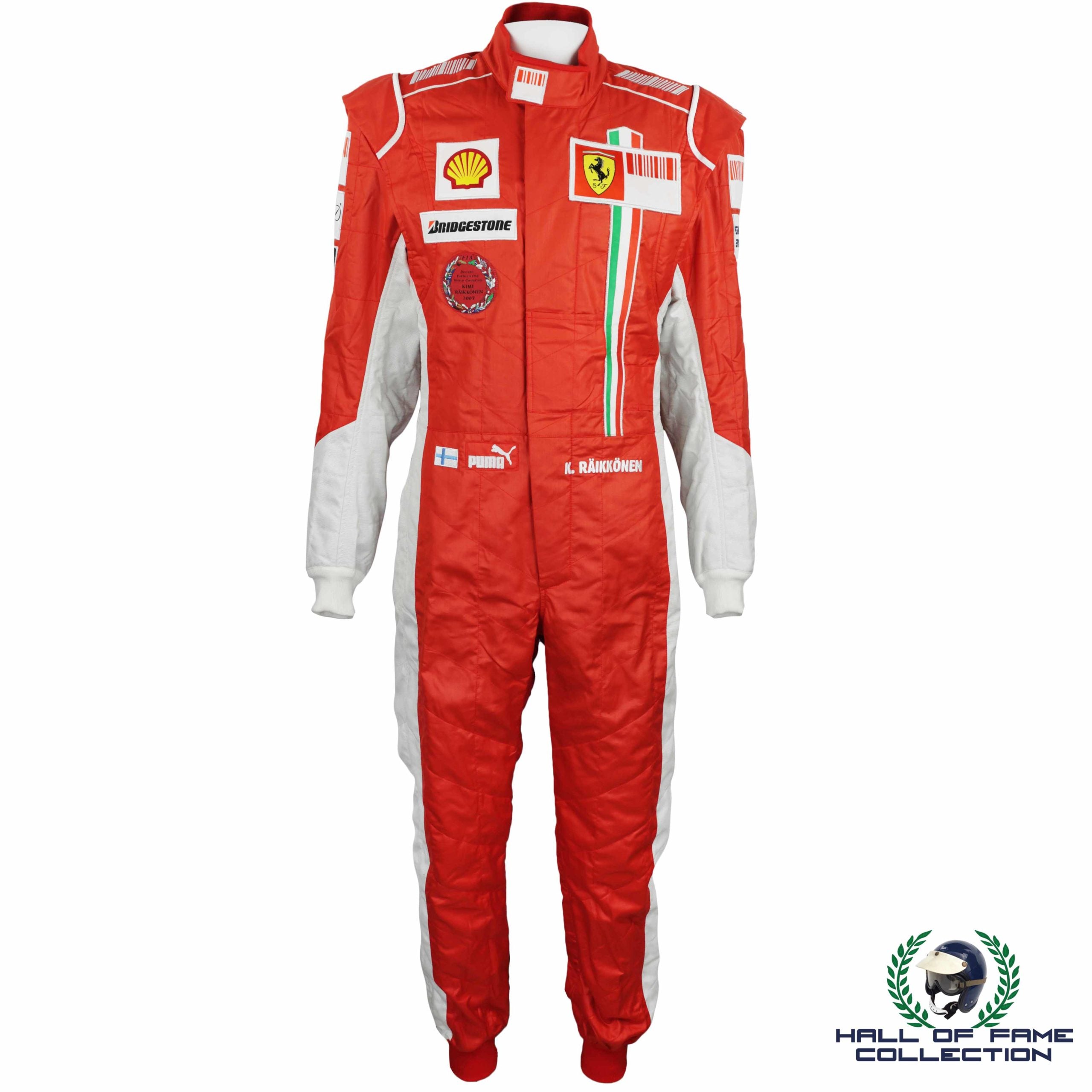 2008 Kimi Raikkonen Race Used Scuderia Ferrari Formula 1 Suit