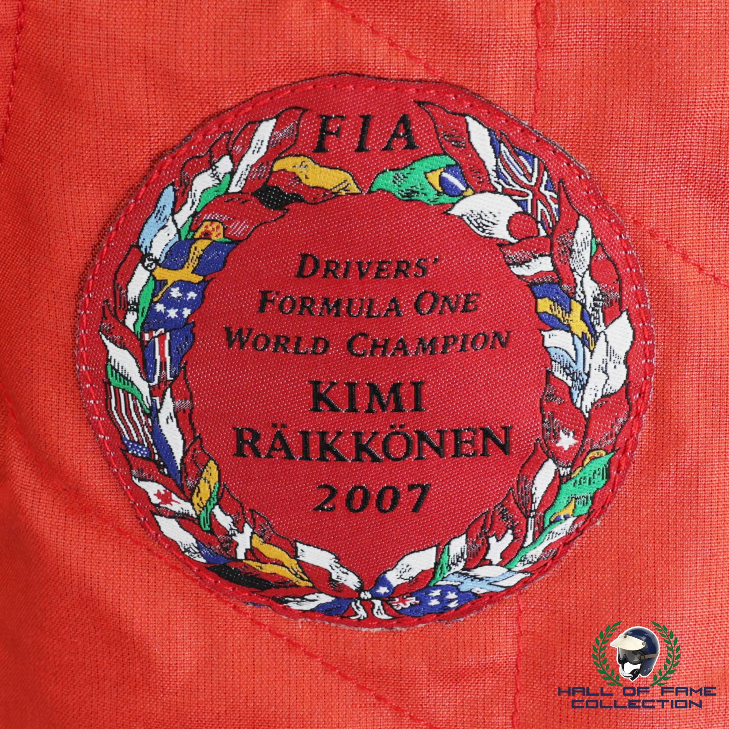 2008 Kimi Raikkonen Race Used Scuderia Ferrari Formula 1 Suit