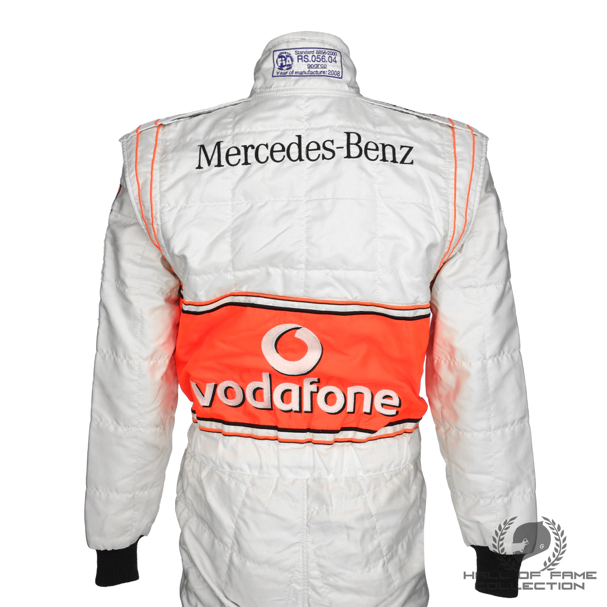 2008 Lewis Hamilton 1st World Championship Used McLaren Mercedes F1 Suit