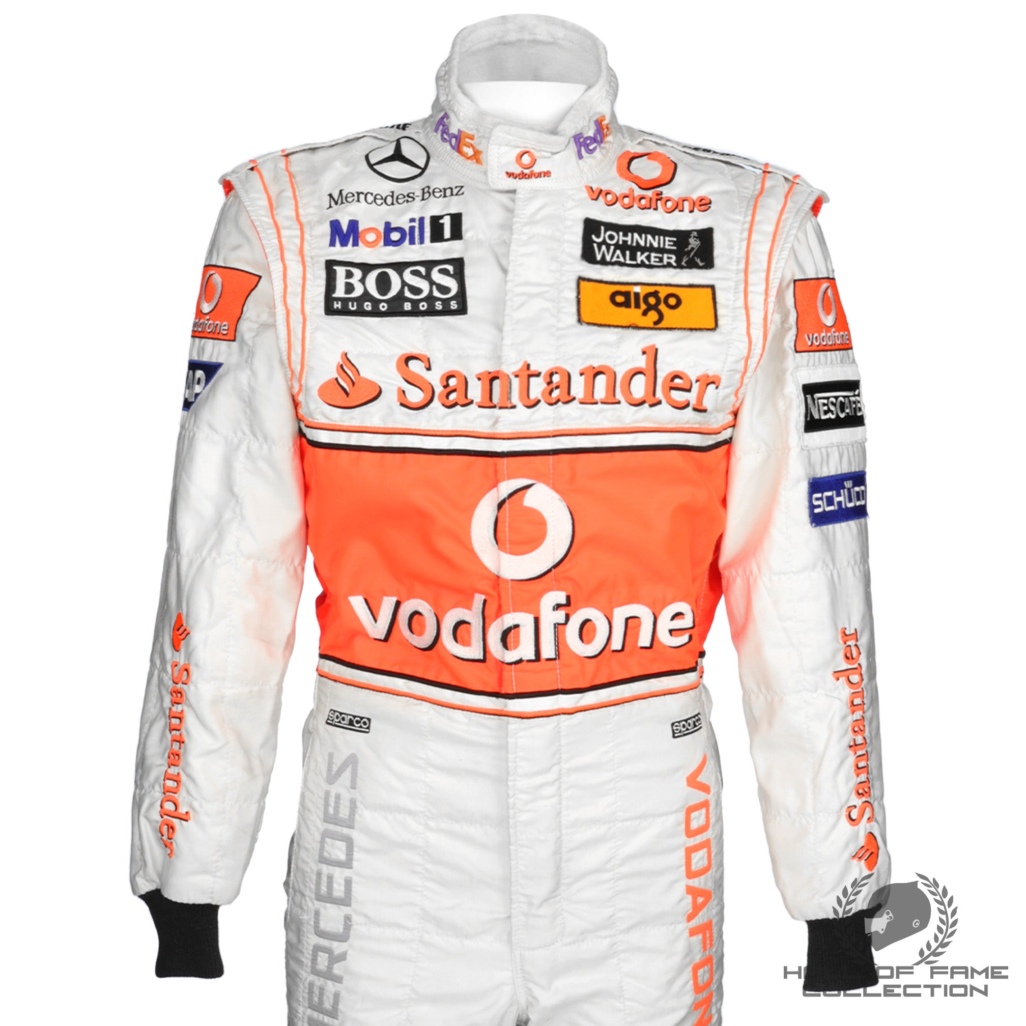 2008 Lewis Hamilton 1st World Championship Used McLaren Mercedes F1 Suit