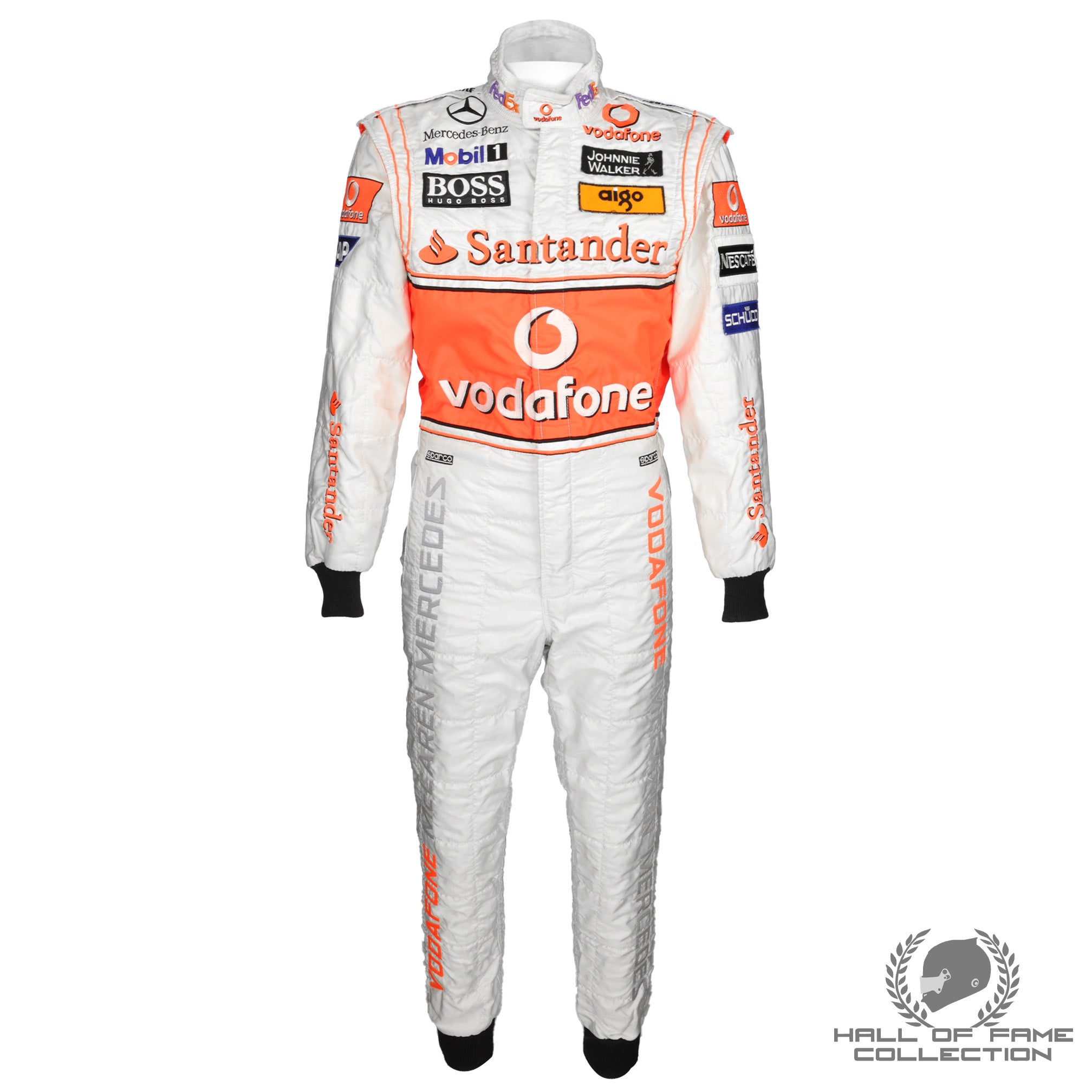 2008 Lewis Hamilton 1st World Championship Used McLaren Mercedes F1 Suit