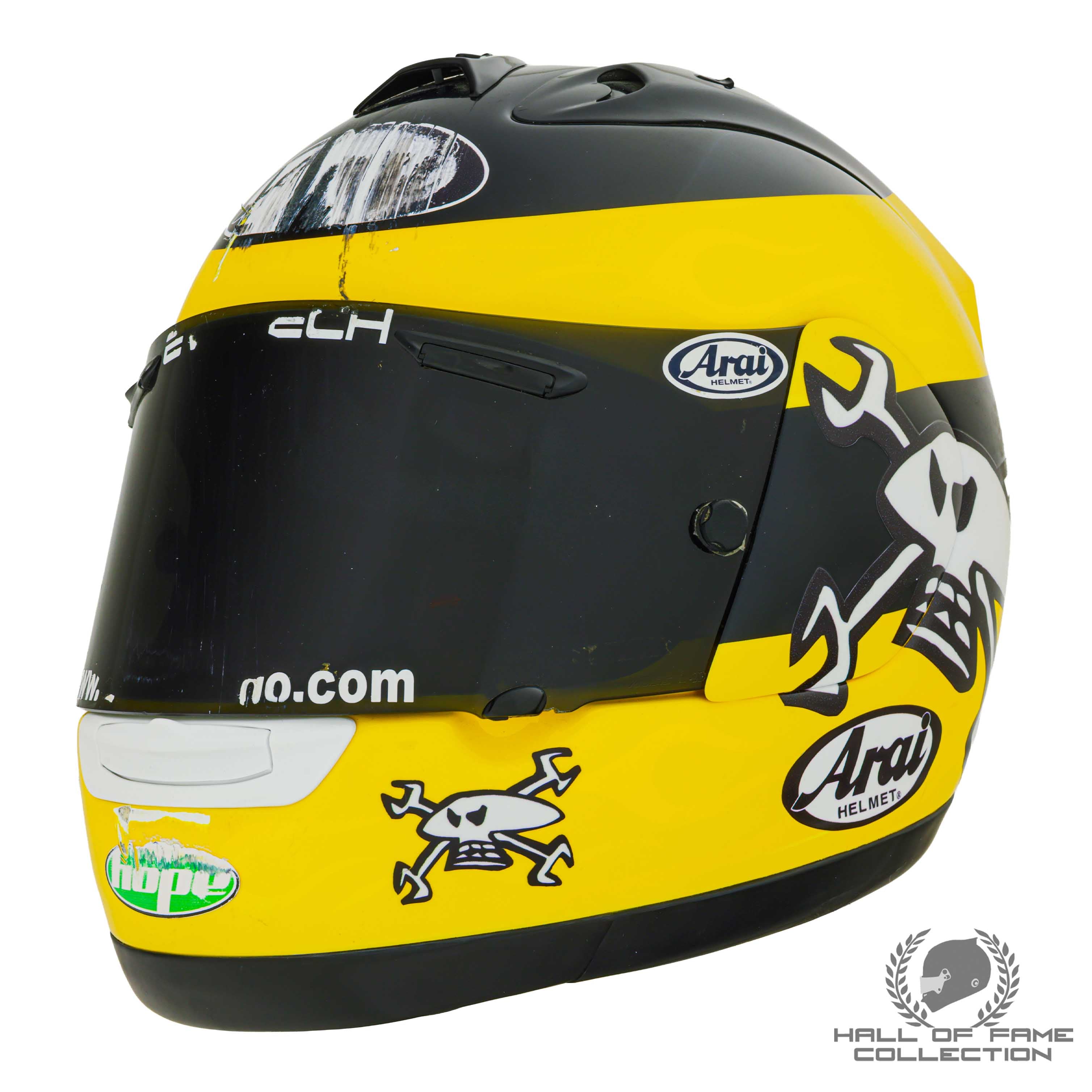 2008 Guy Martin Signed Macau GP Used Motorcycle Racing Helmet