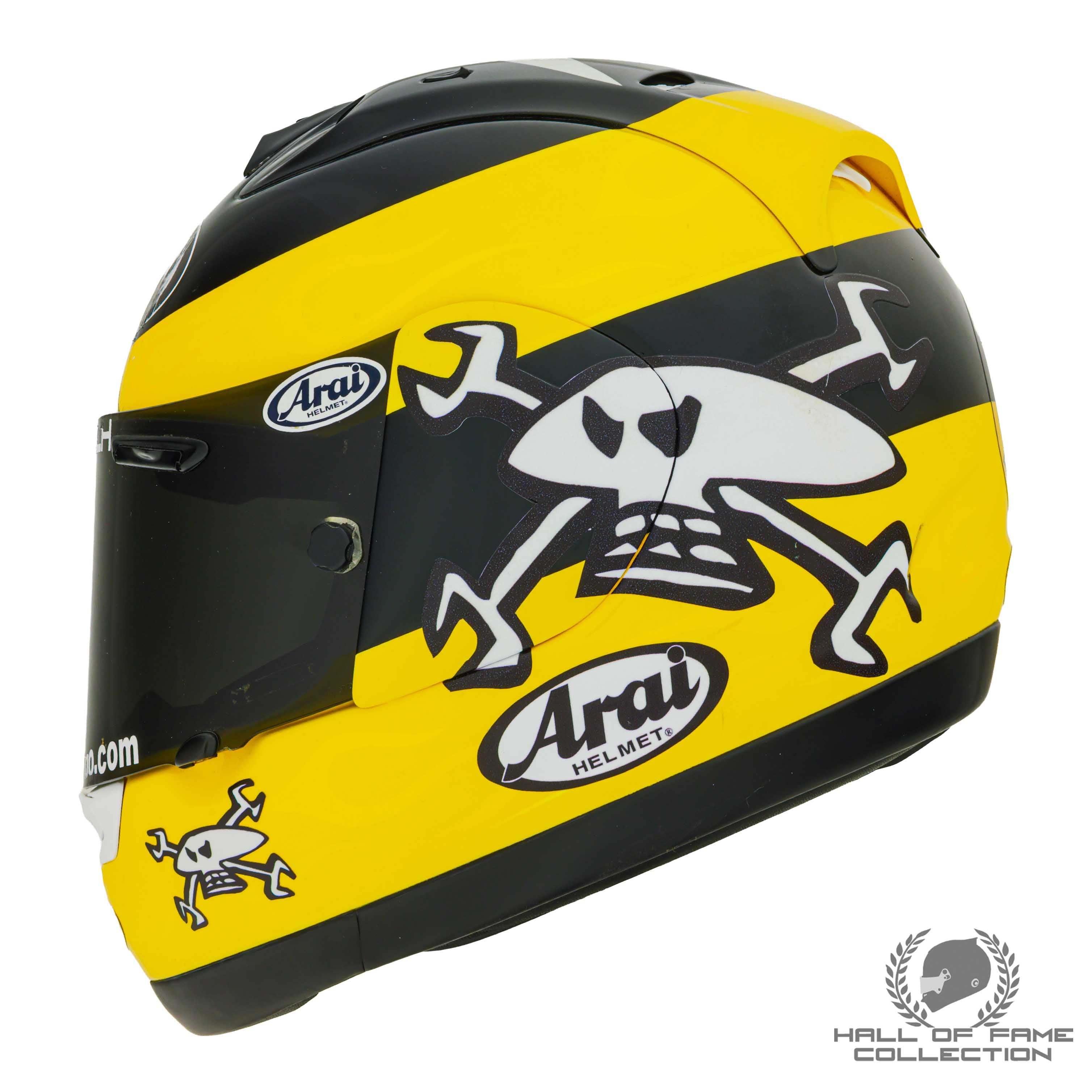 2008 Guy Martin Signed Macau GP Used Motorcycle Racing Helmet