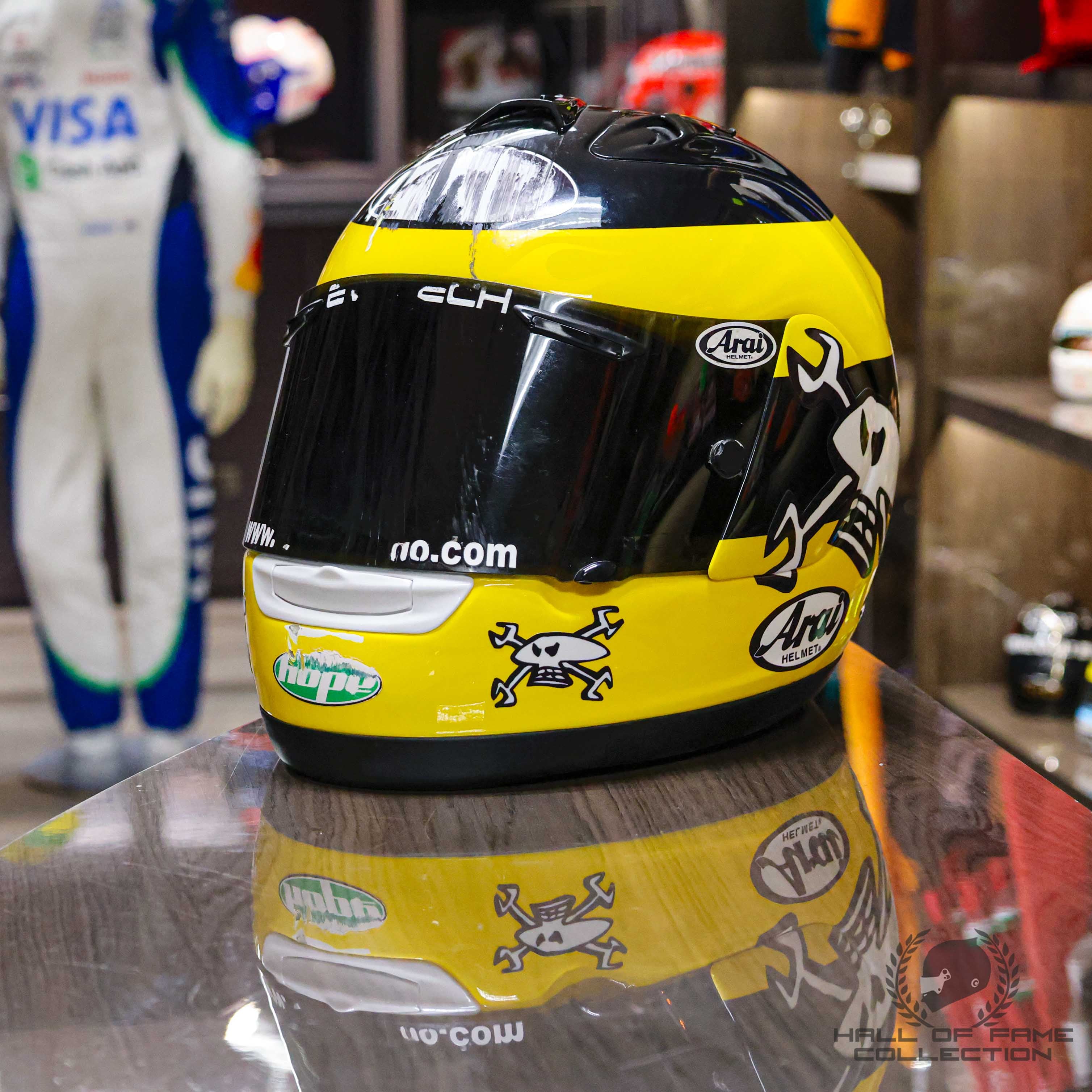 2008 Guy Martin Signed Macau GP Used Motorcycle Racing Helmet