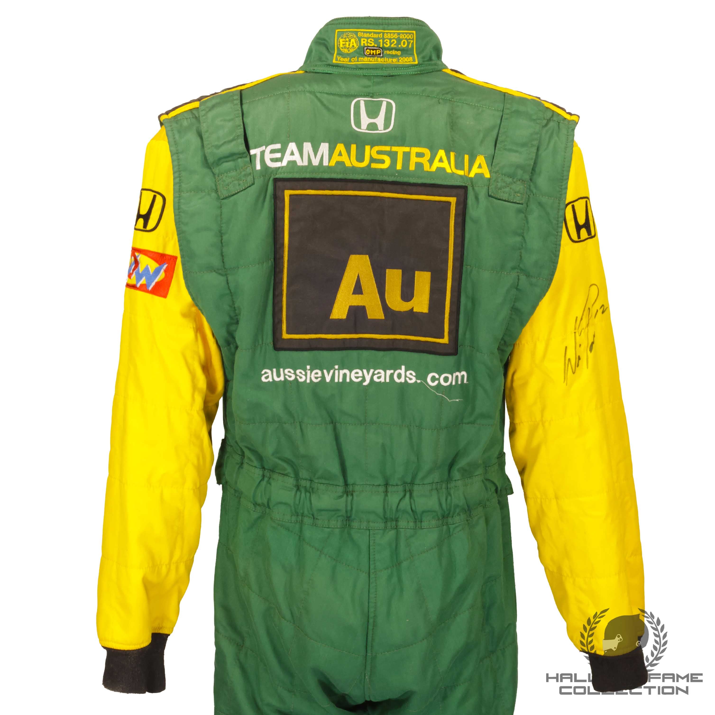 2008 Will Power Signed KV Racing Technology IndyCar Suit