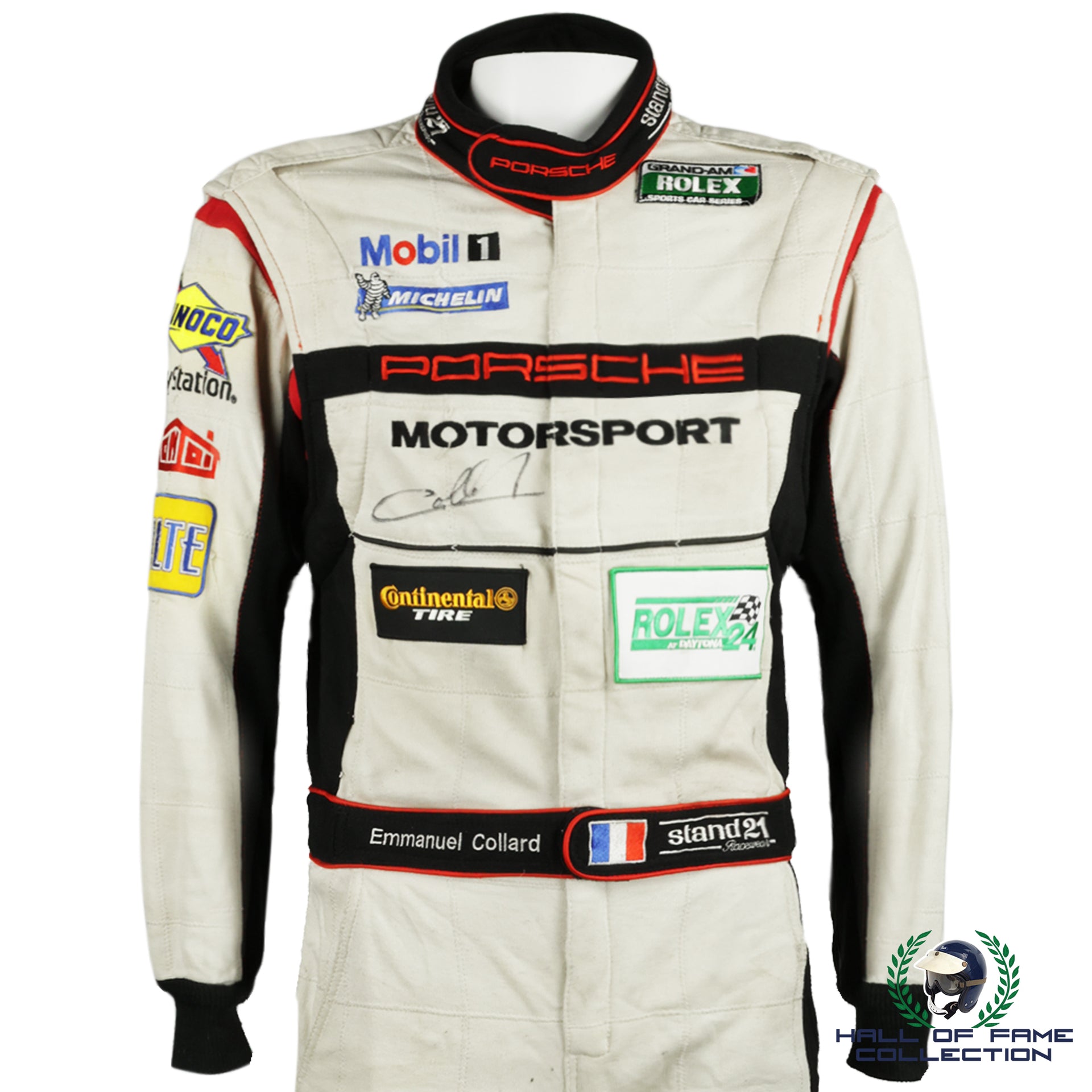 porsche equestrian gear 2009 Emmanuel Collard Signed Race Used Porsche Motorsport Le Mans 24hr