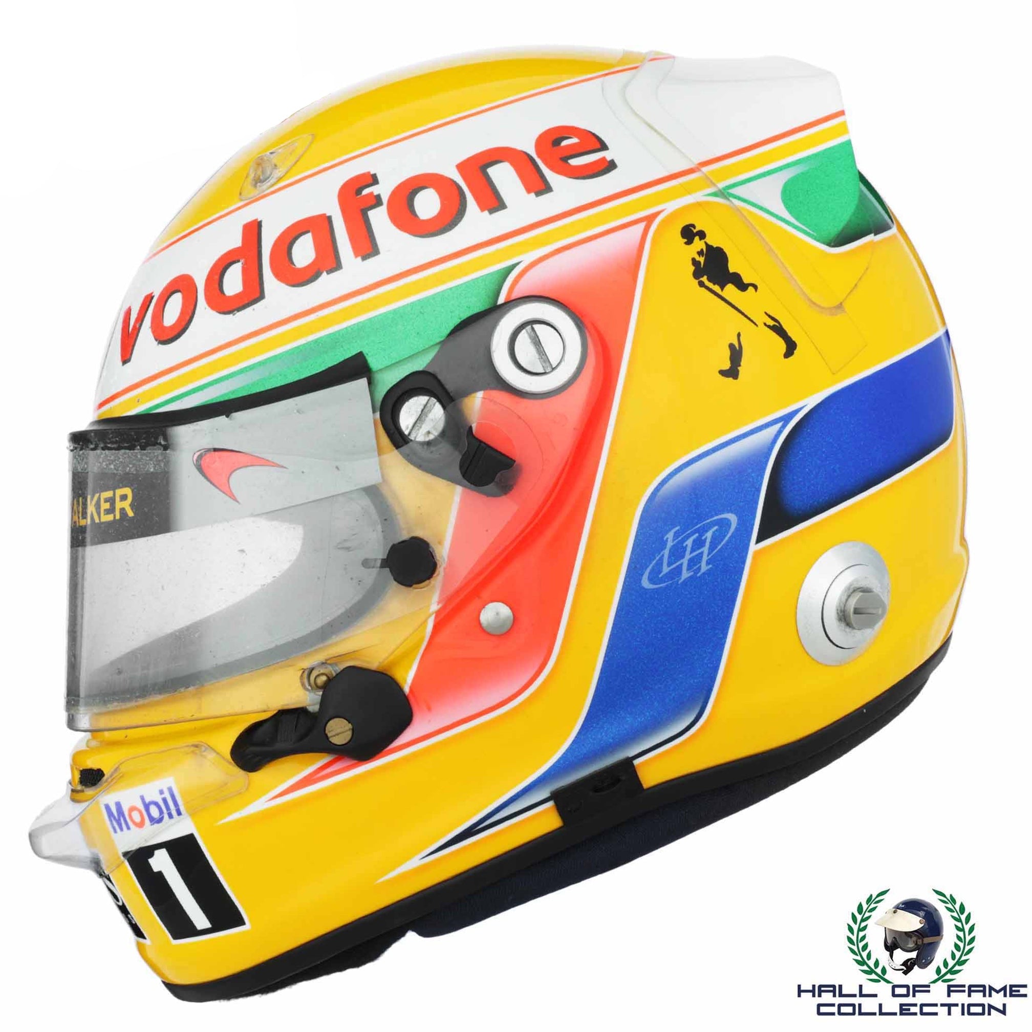 2010 Lewis Hamilton Chinese & Malaysian GP Race Used McLaren Mercedes F1 Helmet