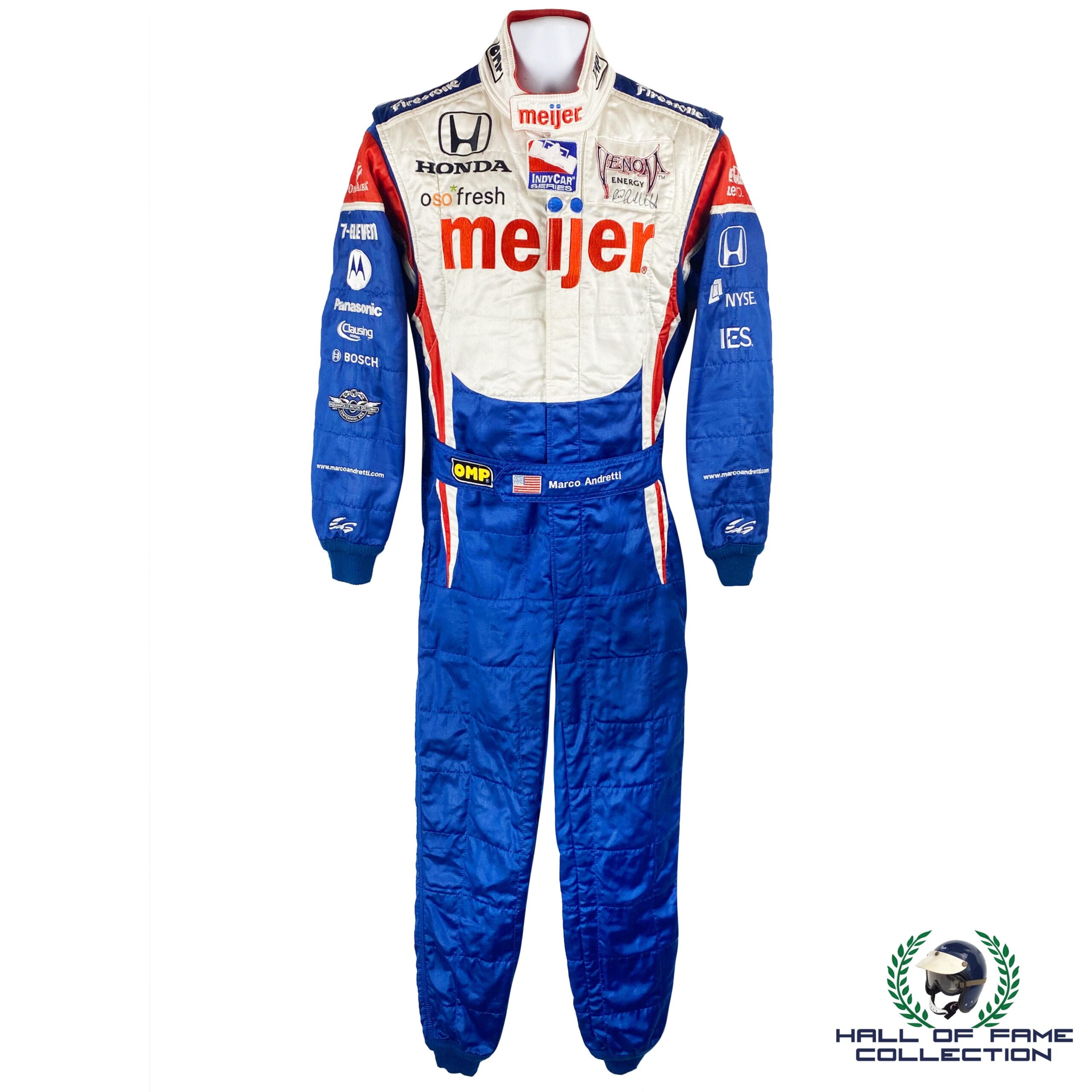 2009 Marco Andretti Signed Chicago & Kentucky Used Andretti Green Racing IndyCar Suit