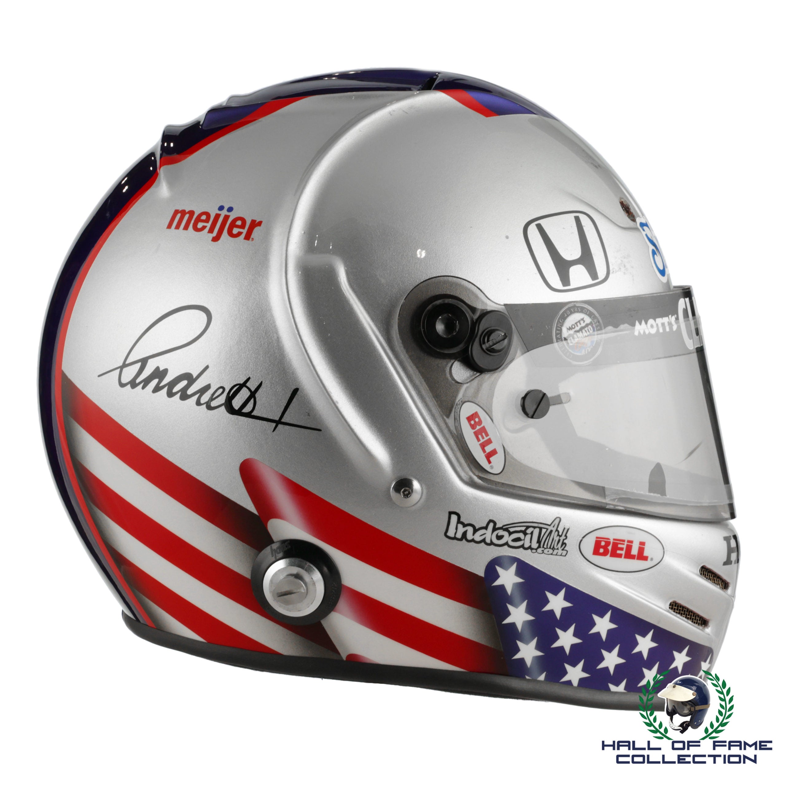 2009 Marco Andretti Signed Race Used Andretti Autosport IndyCar Helmet