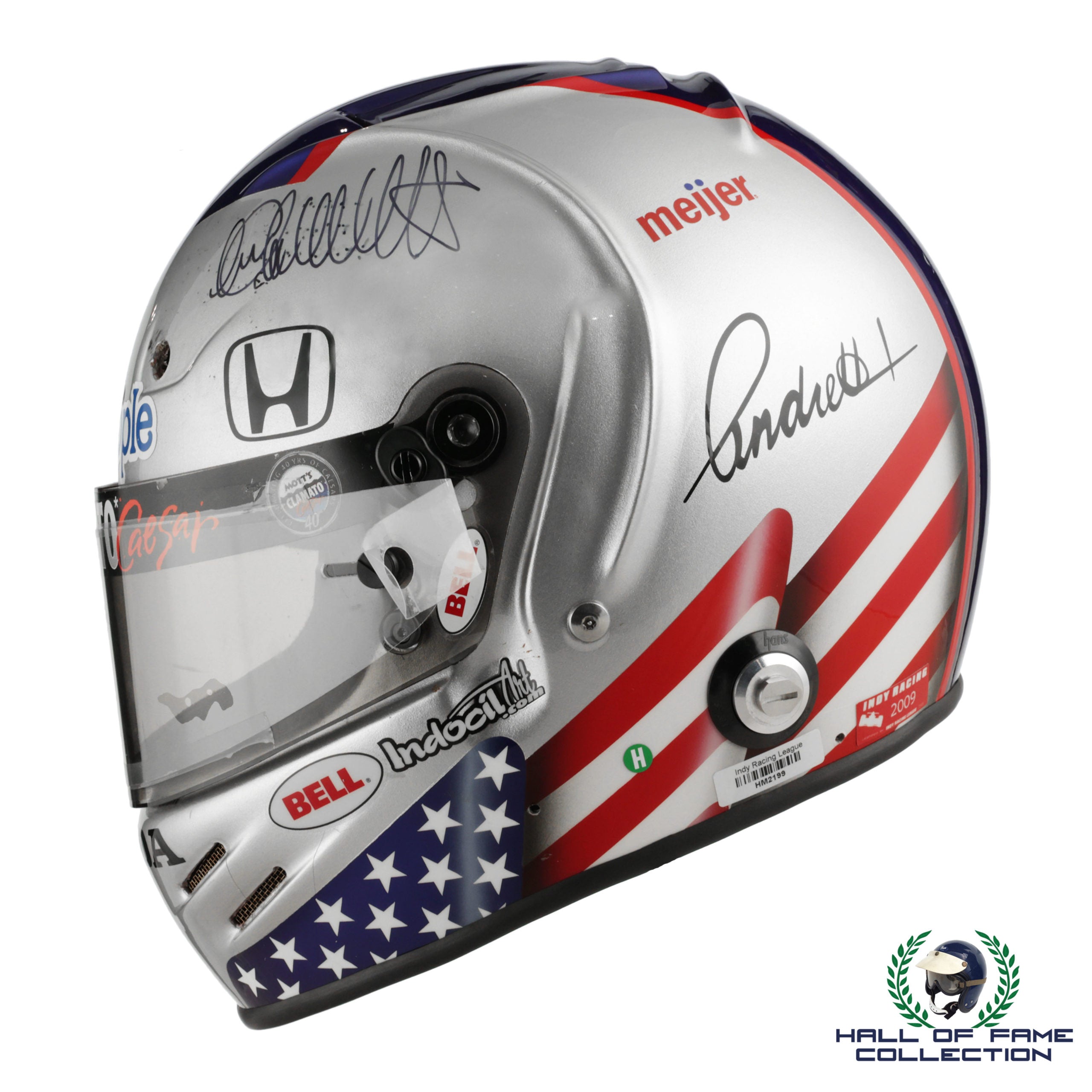 2009 Marco Andretti Signed Race Used Andretti Autosport IndyCar Helmet