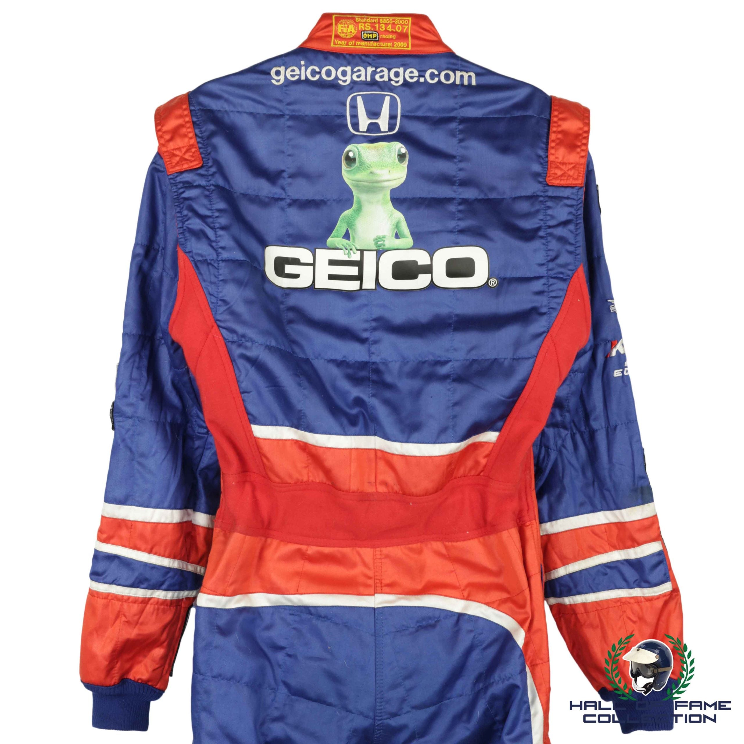 2010 Paul Tracy Signed Used Geico KV Racing Indy 500 Suit