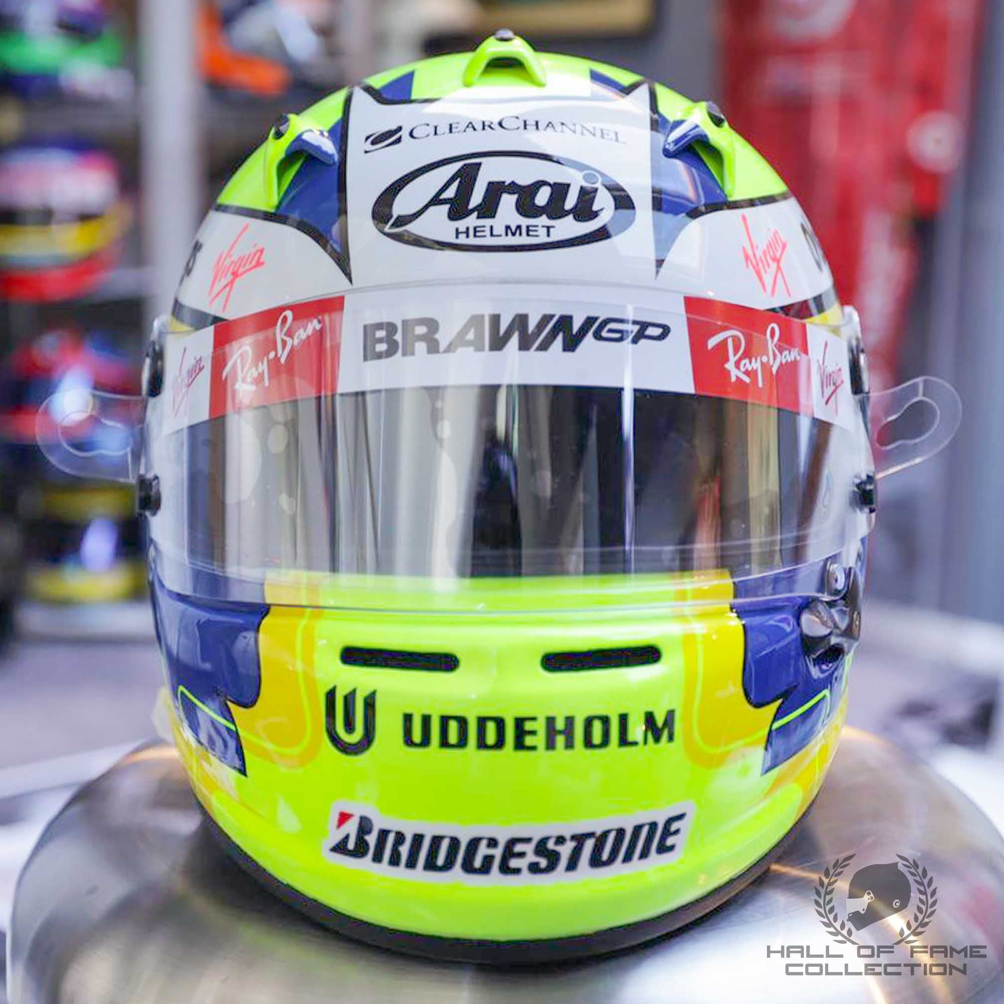 2009 Marcus Ericsson Signed Brawn GP Replica F1 Helmet