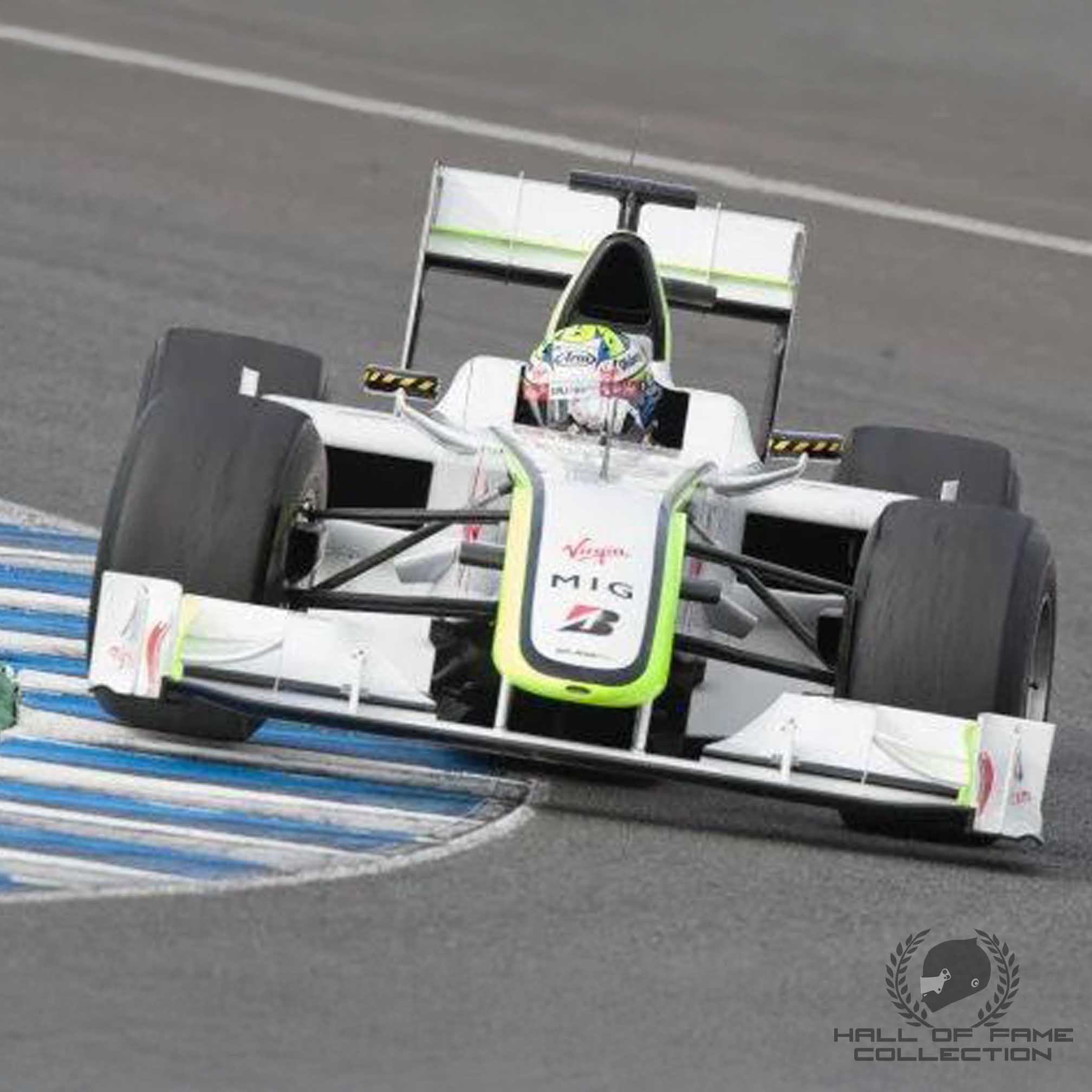 2009 Marcus Ericsson Signed Brawn GP Replica F1 Helmet