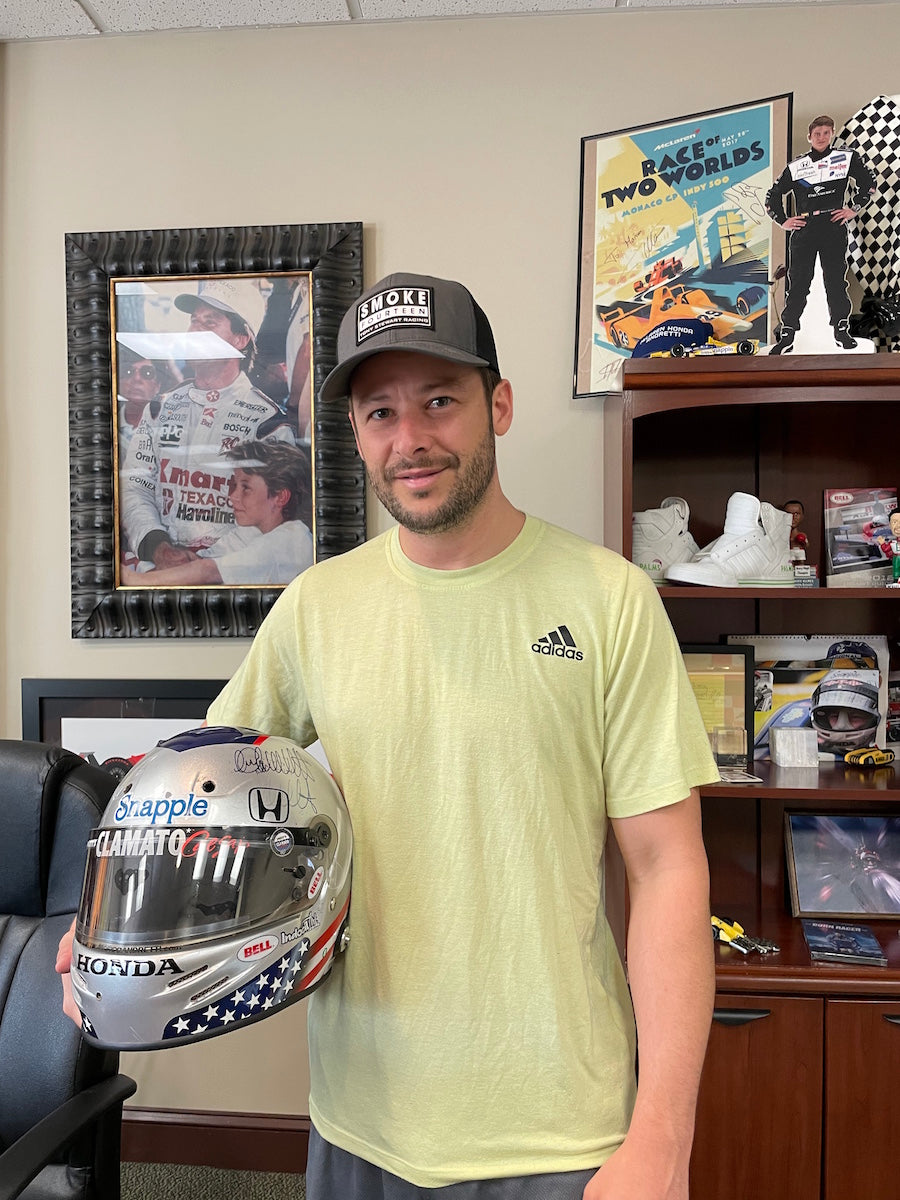 2009 Marco Andretti Signed Race Used Andretti Autosport IndyCar Helmet