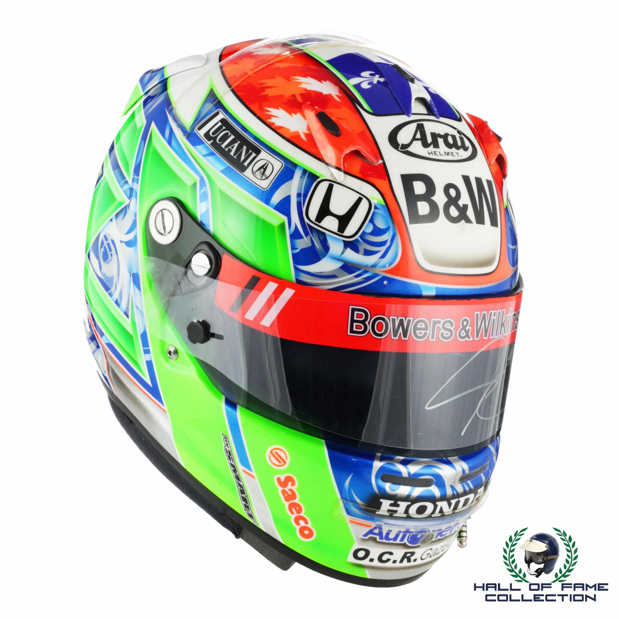 2010 Alex Tagliani Signed Race Used Toronto IndyCar Helmet