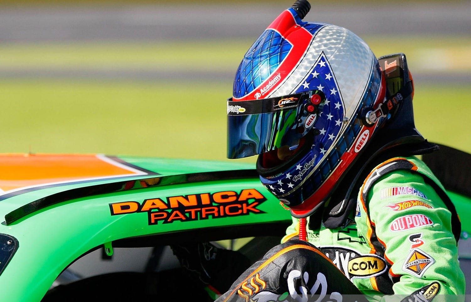 ITEM OF THE WEEK 2010 Danica Patrick Signed Charlotte/Texas/Homestead Used JR Motorsports Bell Nascar Helmet