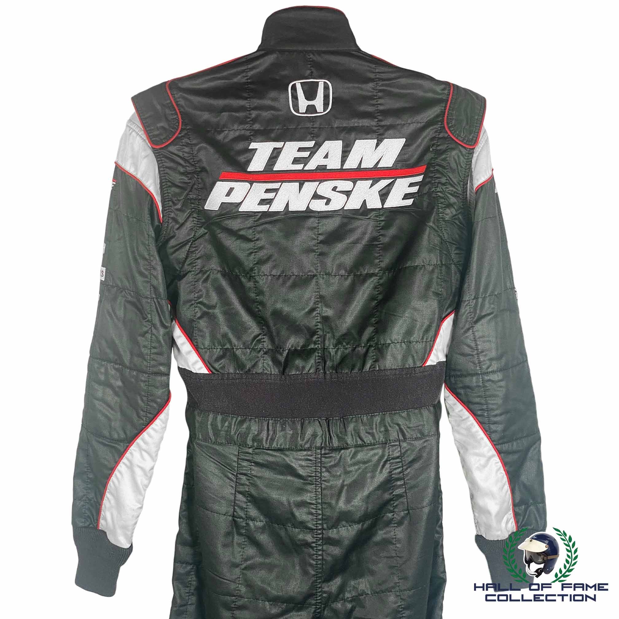 2010 Helio Castroneves Signed Race Used Team Penske IndyCar Suit