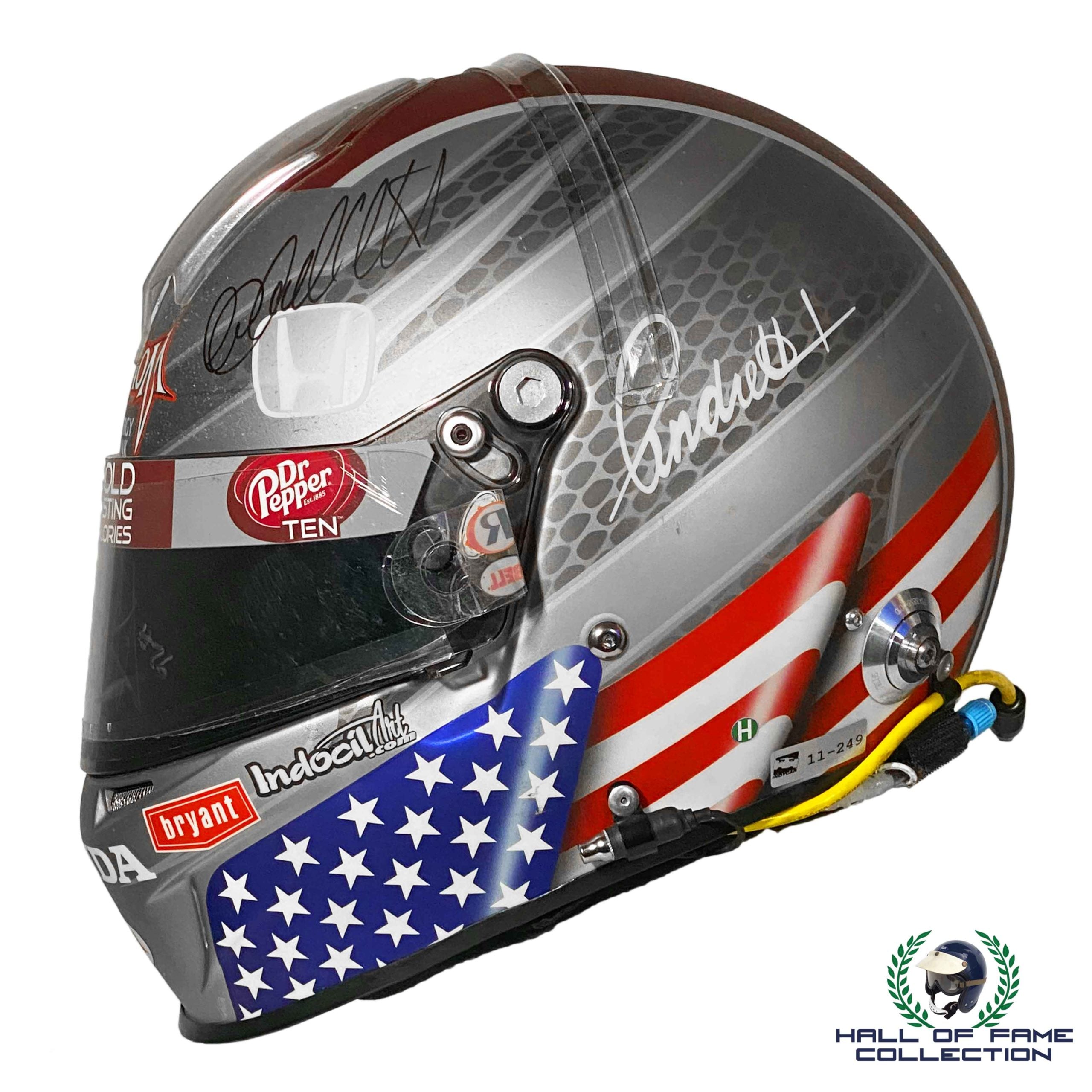 2011 Marco Andretti Signed Las Vegas 100th Start Race Worn Andretti Autosport IndyCar Helmet