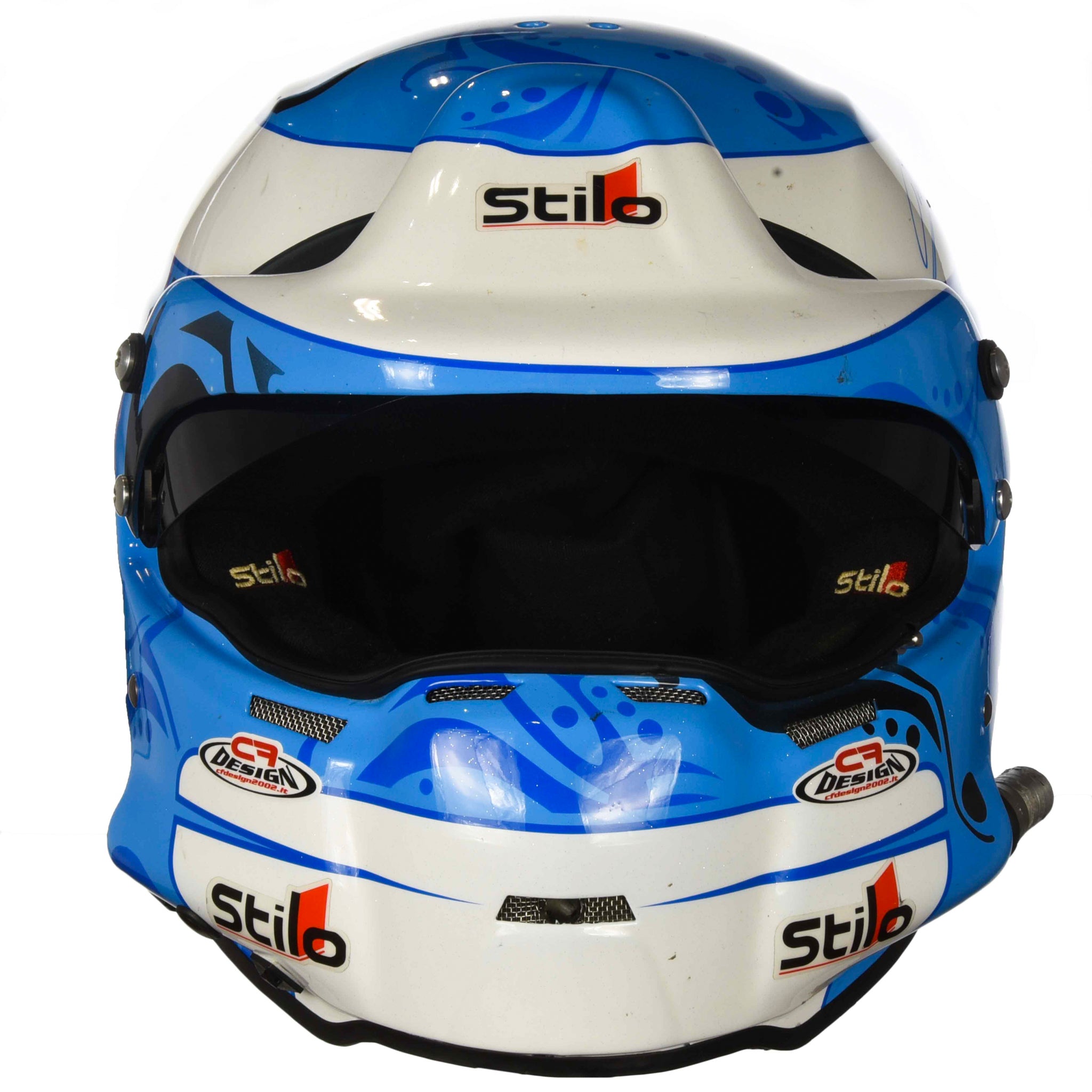 2011/12 Mika Salo Signed Race Winning V8 Supercar / Sebring 12 Hour Ferrari Stilo ST4 WGT Helmet