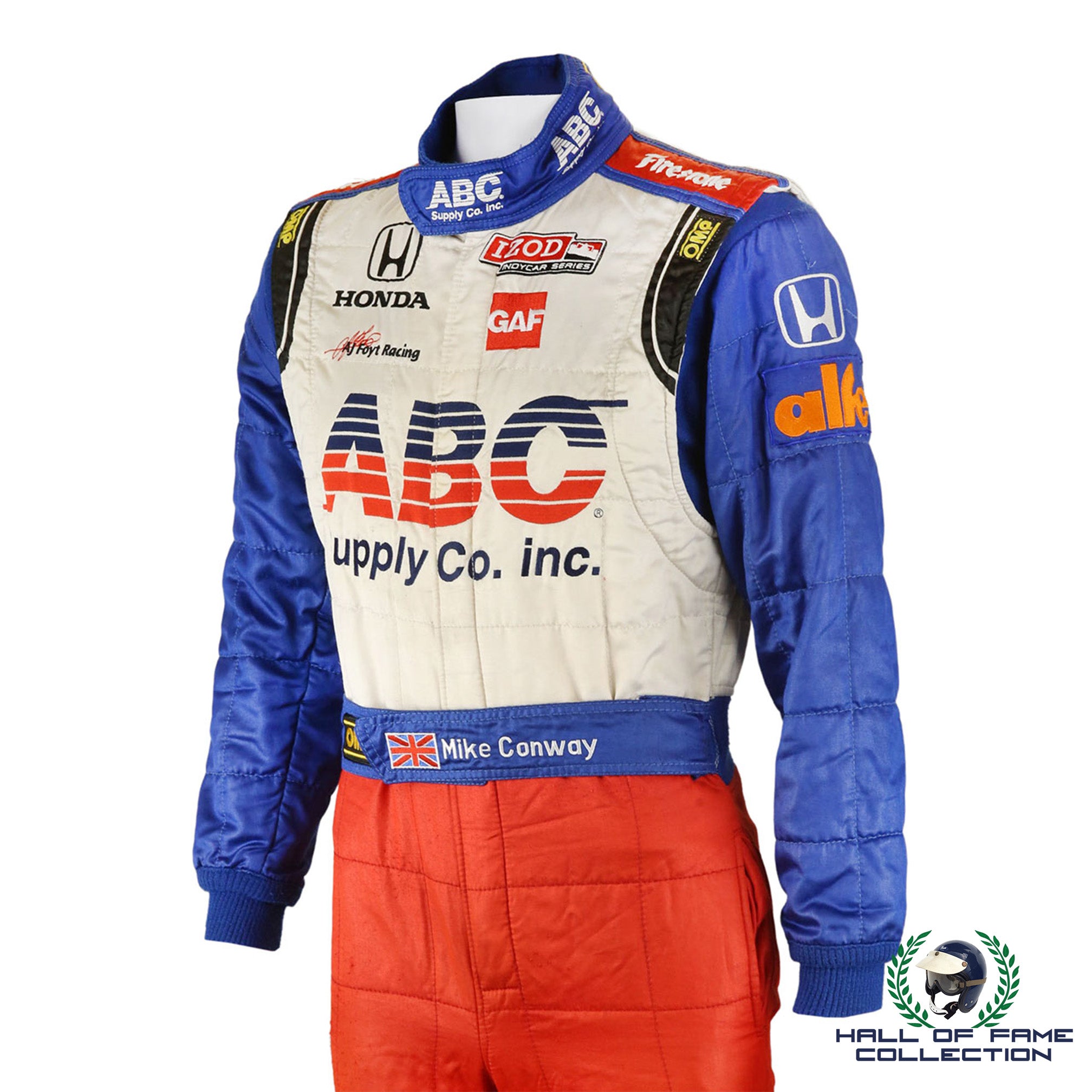 2012 Mike Conway St Pete Race Used AJ Foyt Racing IndyCar Suit