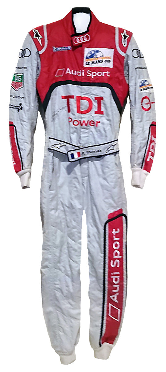 2011 Romain Dumas Signed Race Used Audi Le Mans Suit