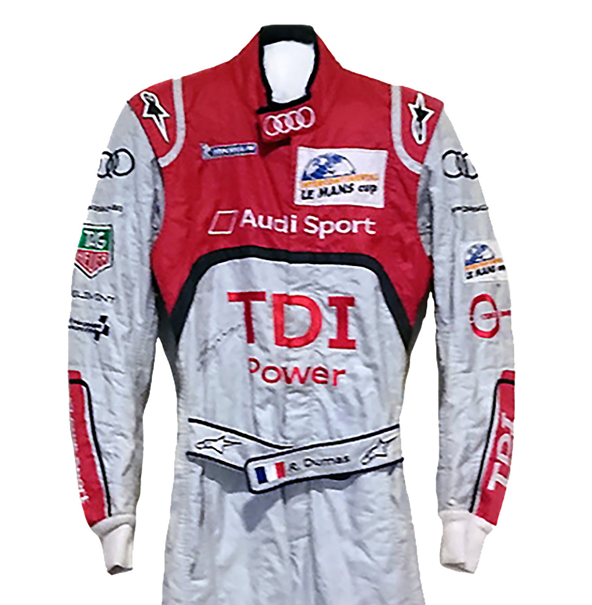 2011 Romain Dumas Signed Race Used Audi Le Mans Suit