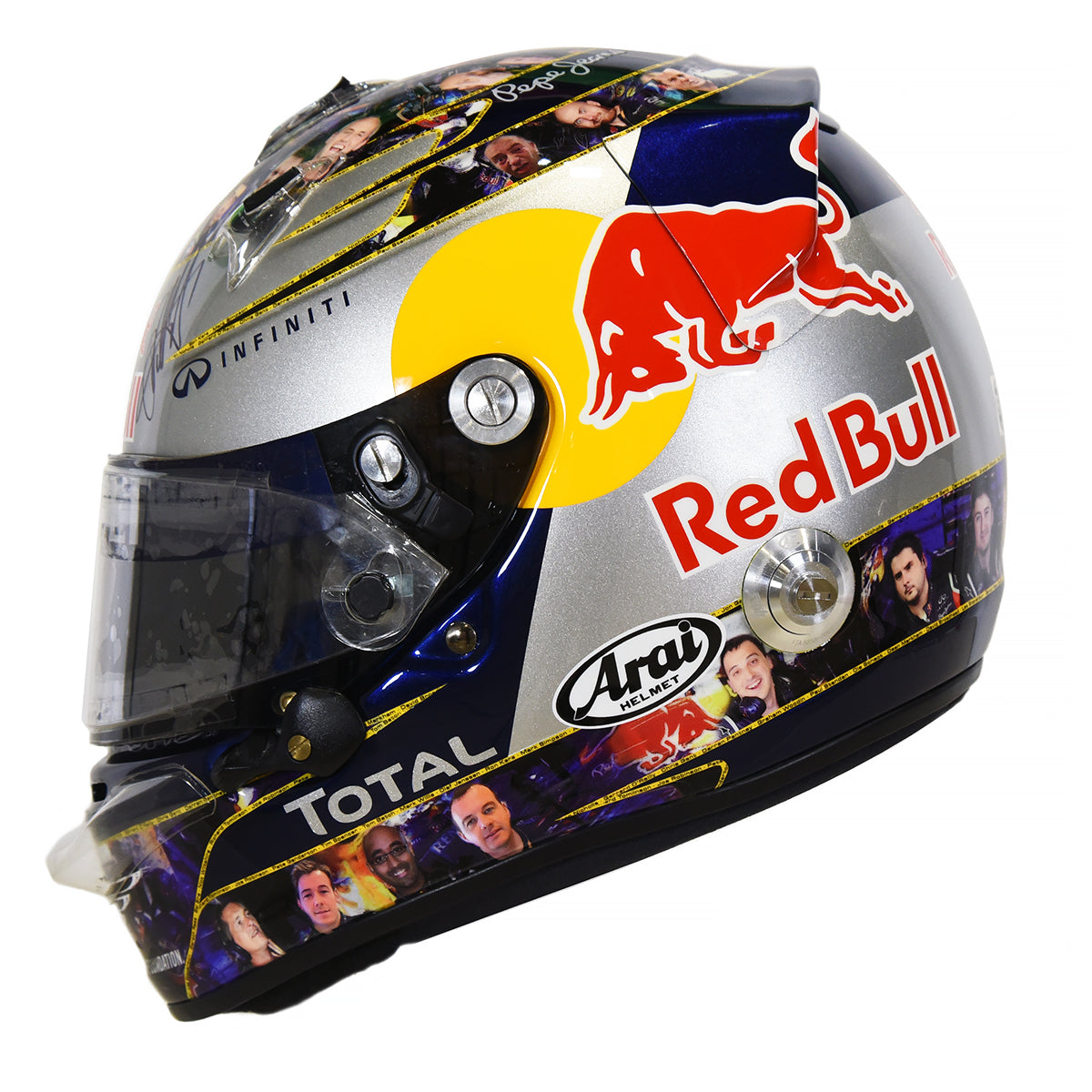 2011 Sebastian Vettel Signed Championship Season Used Red Bull Racing F1 Helmet