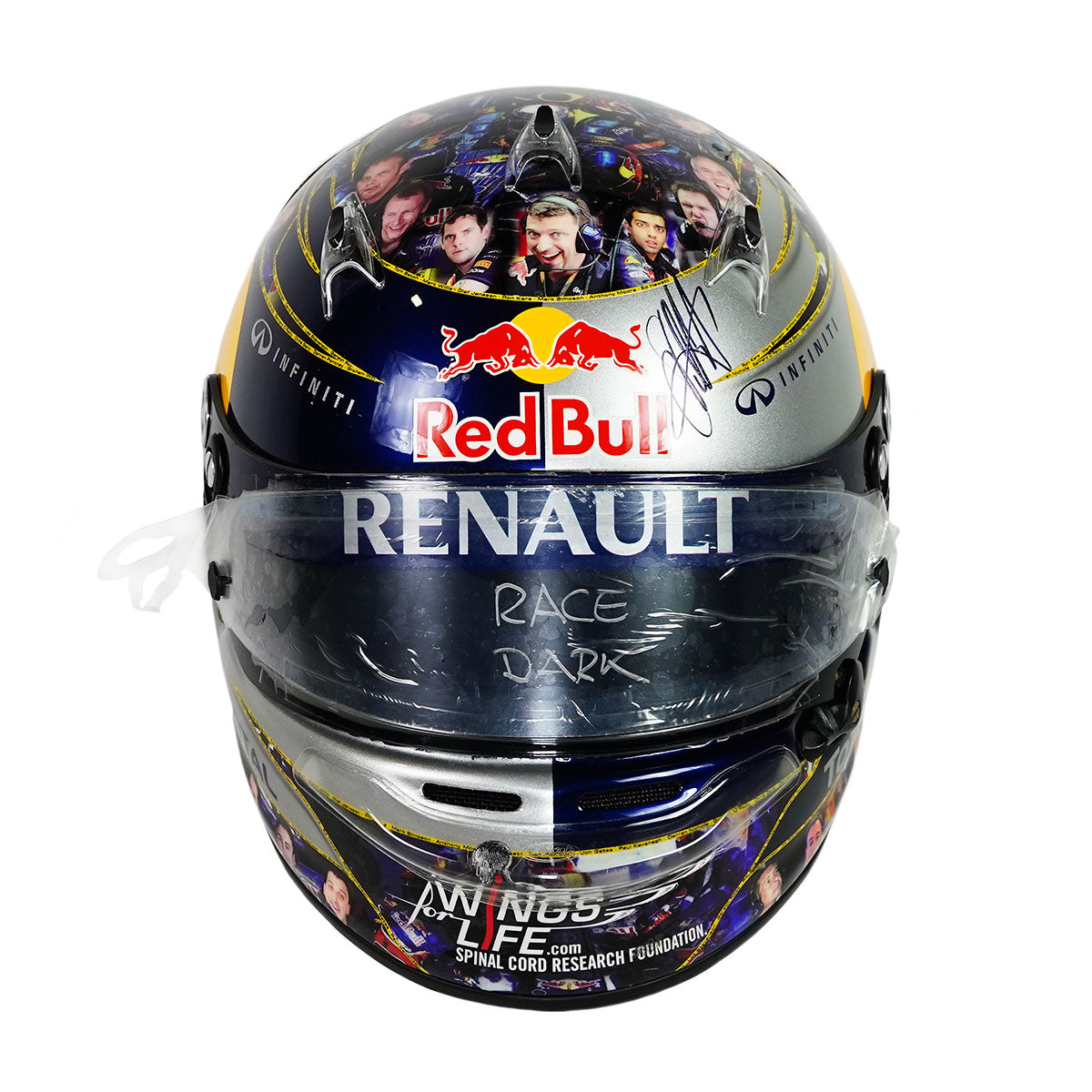 2011 Sebastian Vettel Signed Championship Season Used Red Bull Racing F1 Helmet