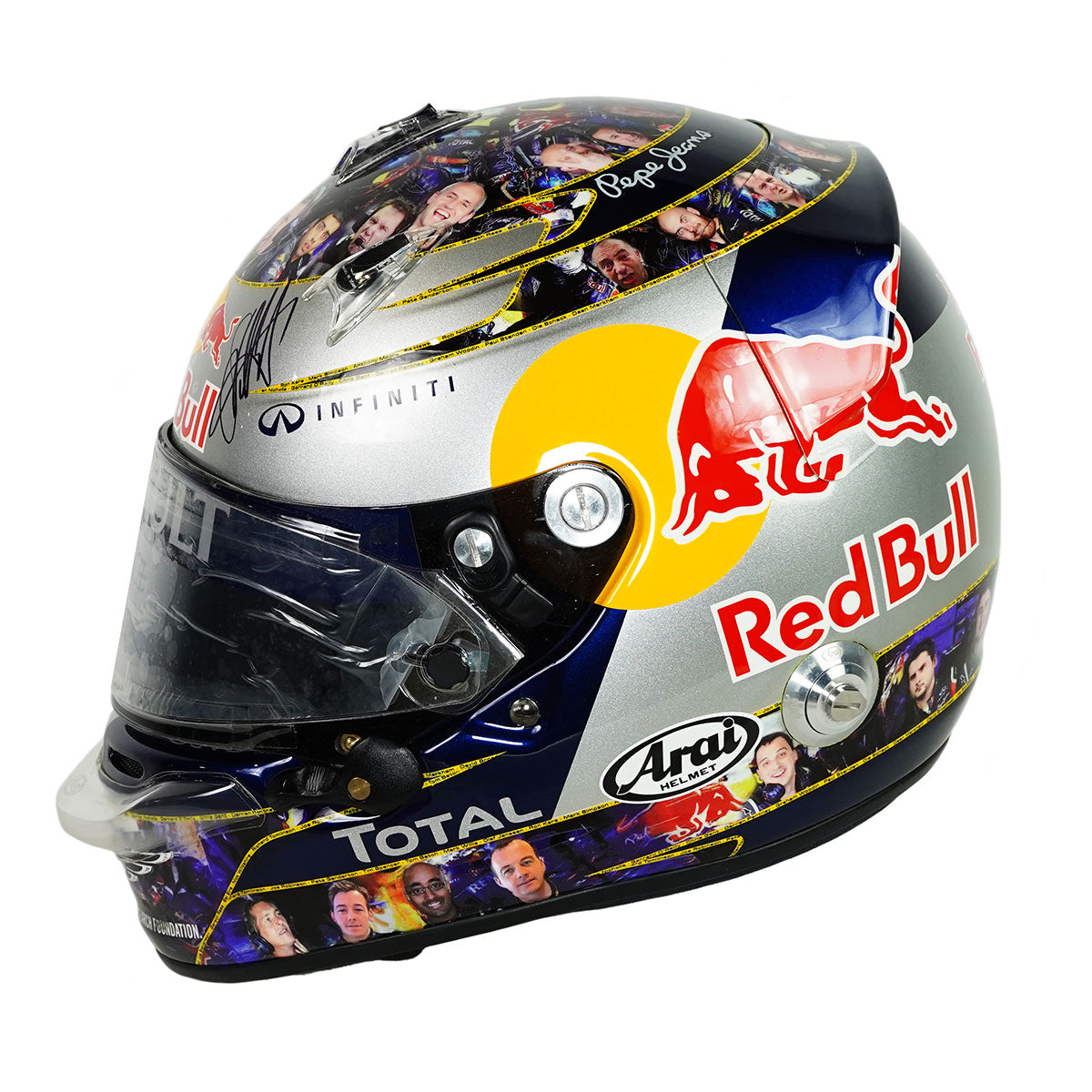 2011 Sebastian Vettel Signed Championship Season Used Red Bull Racing F1 Helmet