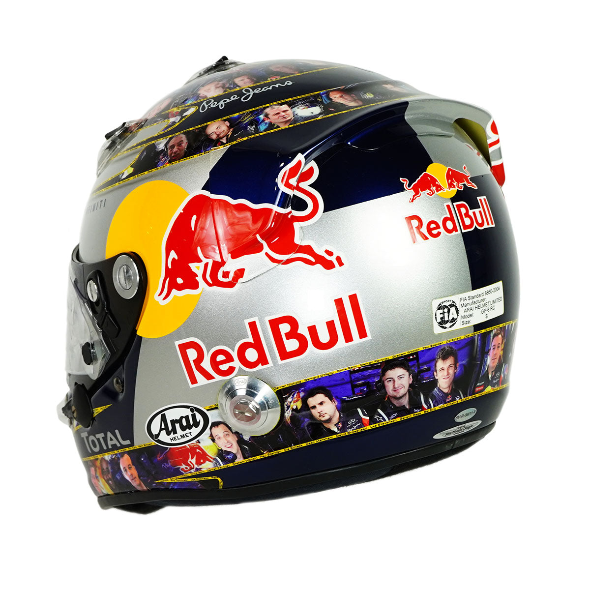 2011 Sebastian Vettel Signed Championship Season Used Red Bull Racing F1 Helmet