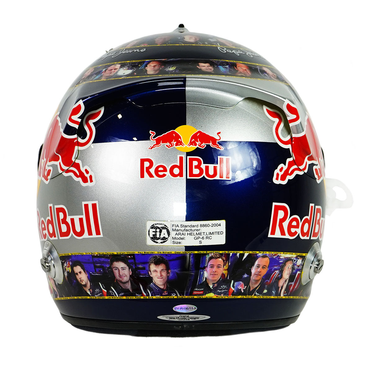 2011 Sebastian Vettel Signed Championship Season Used Red Bull Racing F1 Helmet