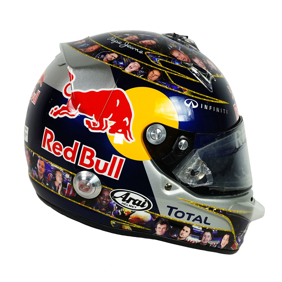 2011 Sebastian Vettel Signed Championship Season Used Red Bull Racing F1 Helmet