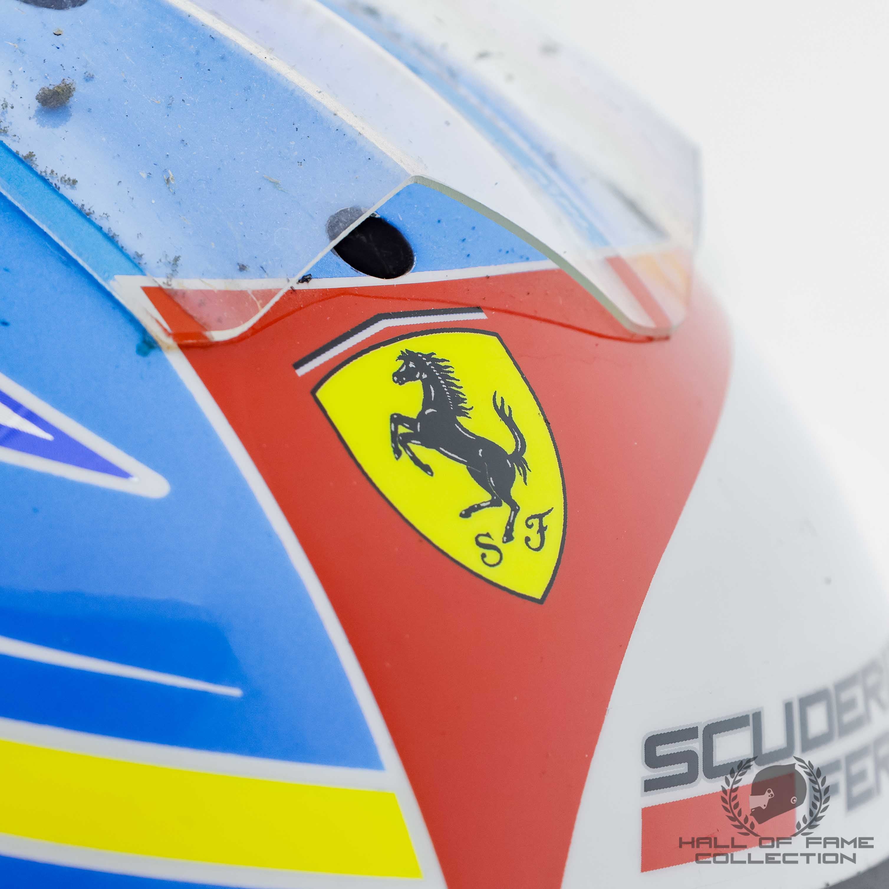 2011 Fernando Alonso Signed Australian GP Used Ferrari F1 Helmet