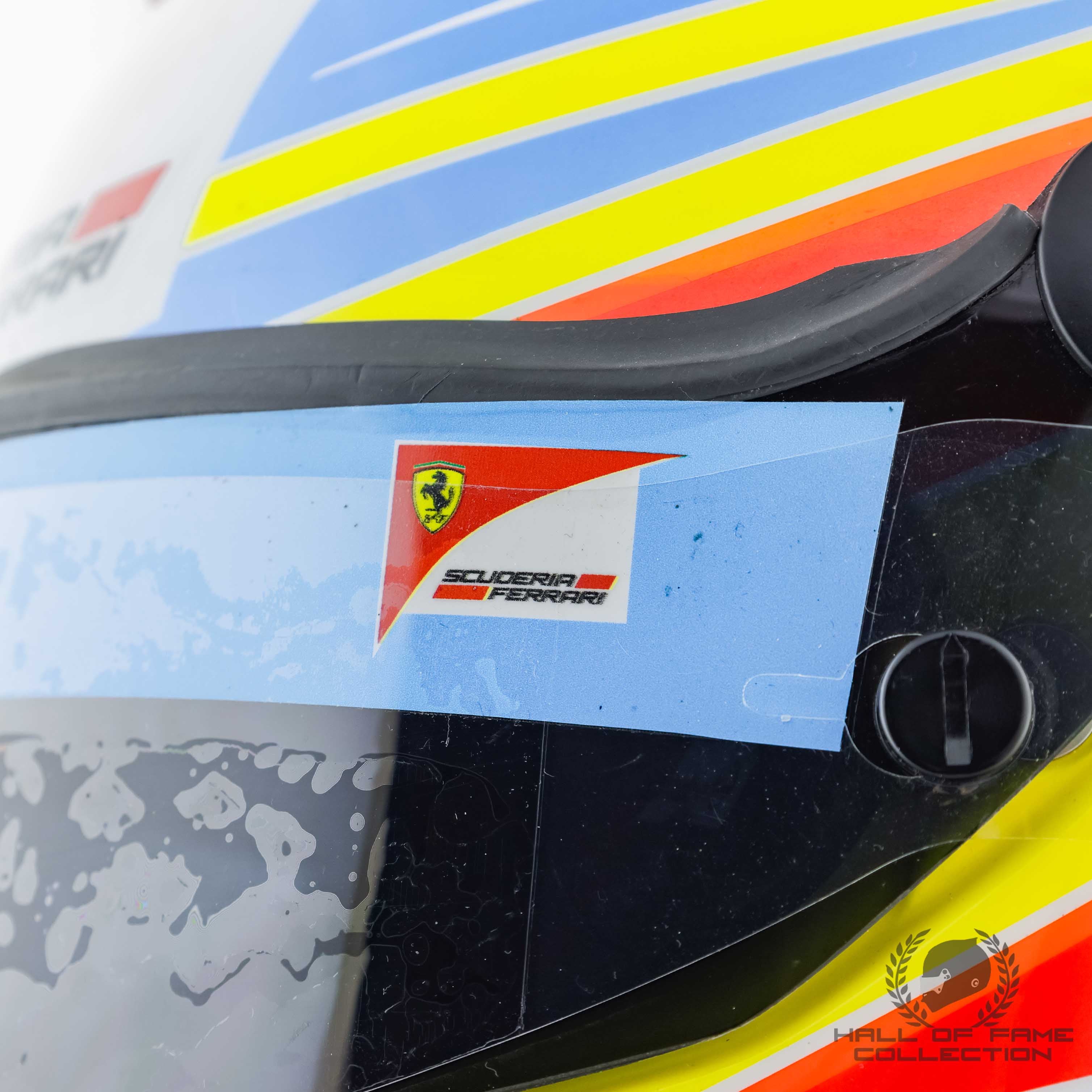 2011 Fernando Alonso Signed Australian GP Used Ferrari F1 Helmet