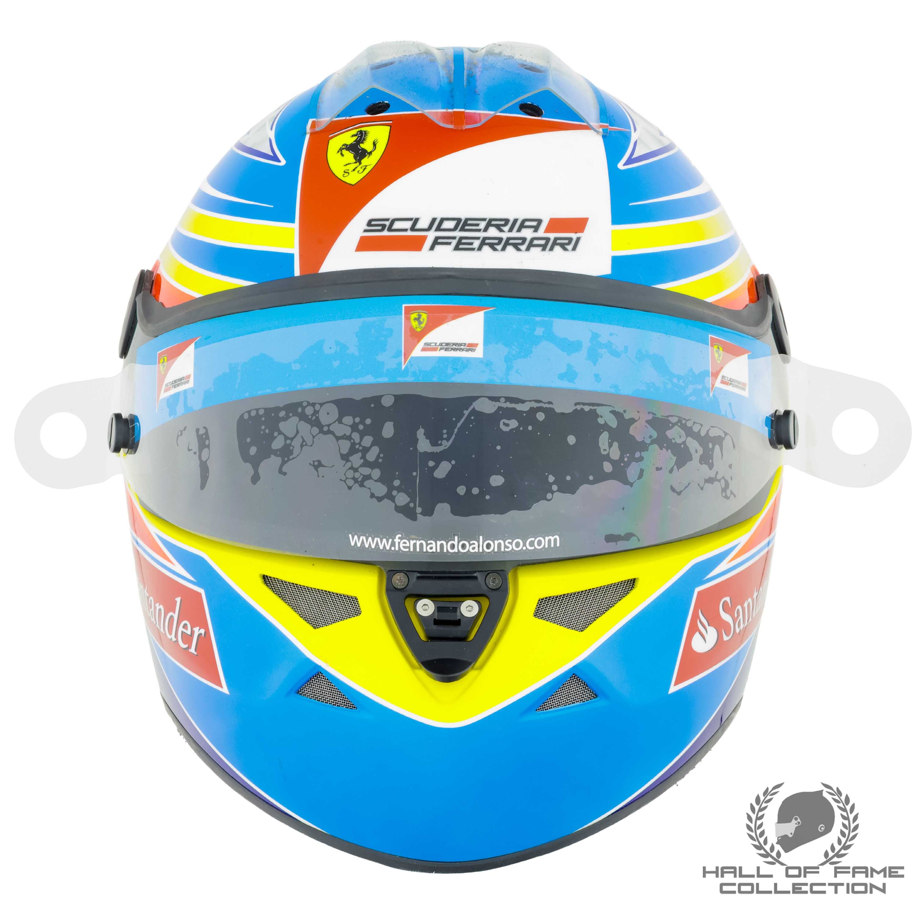 2011 Fernando Alonso Signed Australian GP Used Ferrari F1 Helmet