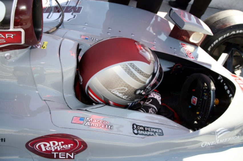 2011 Marco Andretti Signed Las Vegas 100th Start Race Worn Andretti Autosport IndyCar Helmet