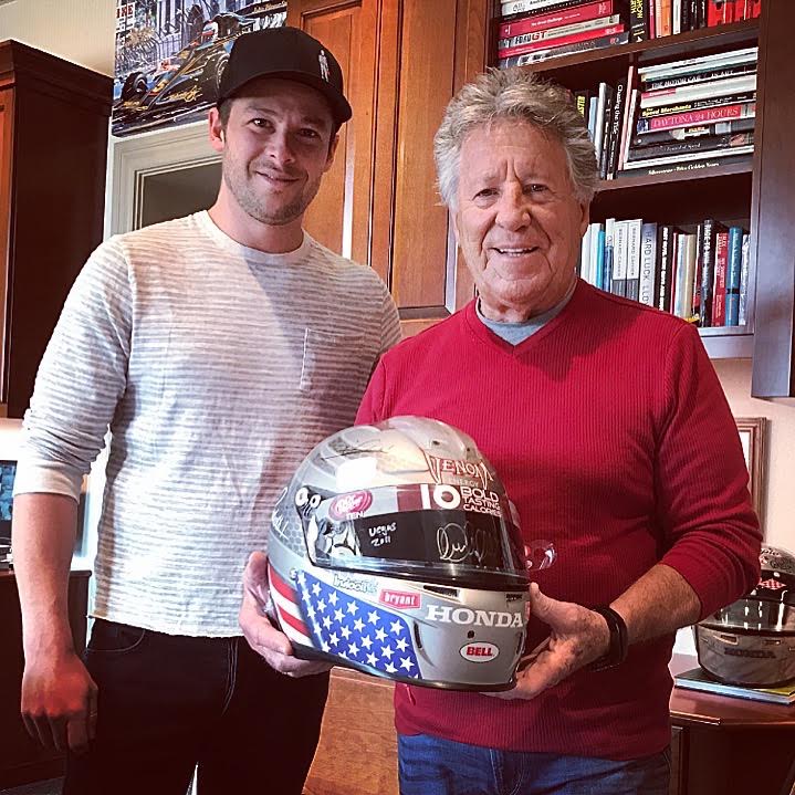 2011 Marco Andretti Signed Las Vegas 100th Start Race Worn Andretti Autosport IndyCar Helmet