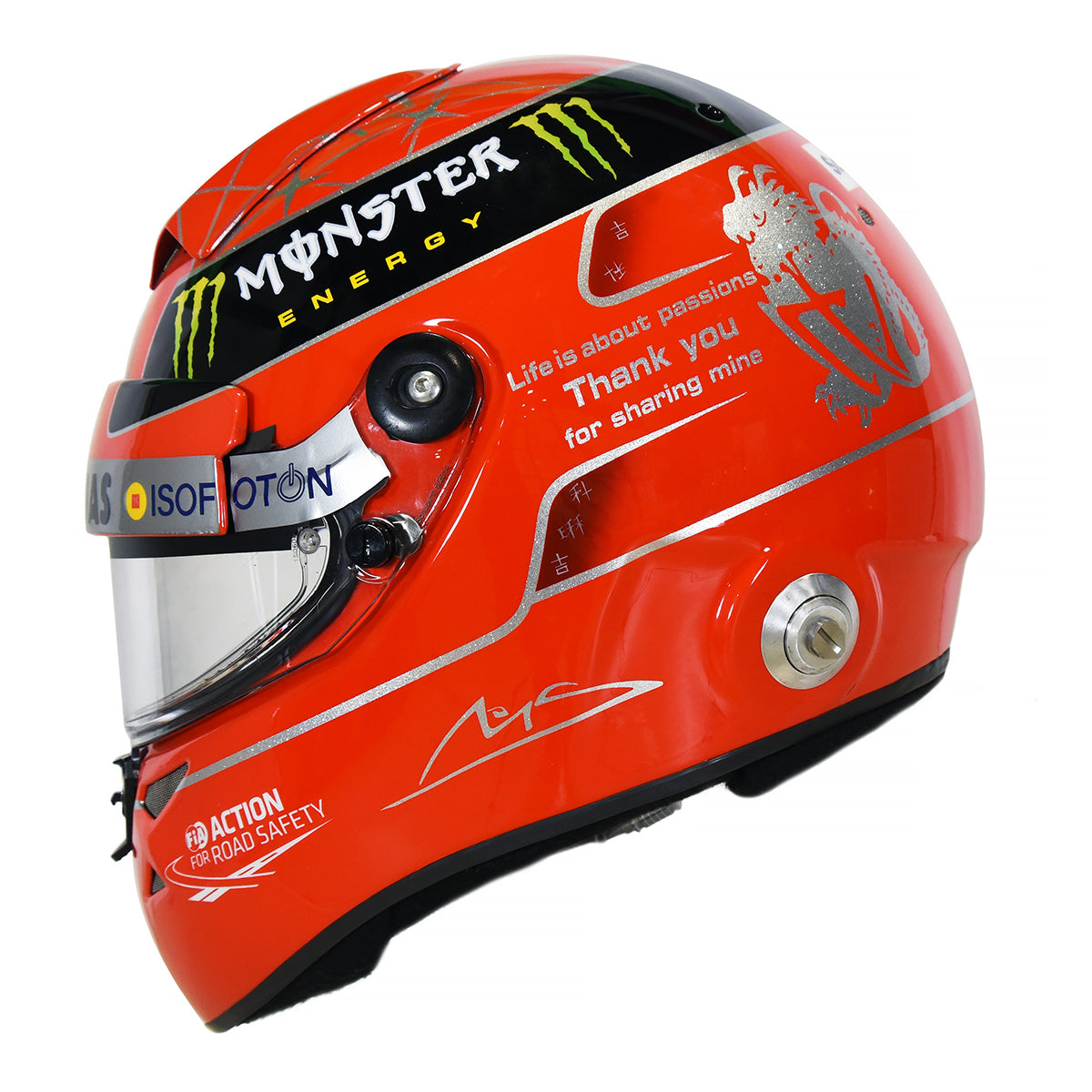 2012 Michael Schumacher Brazil GP Schuberth SF1 Carbon Replica F1 Helm