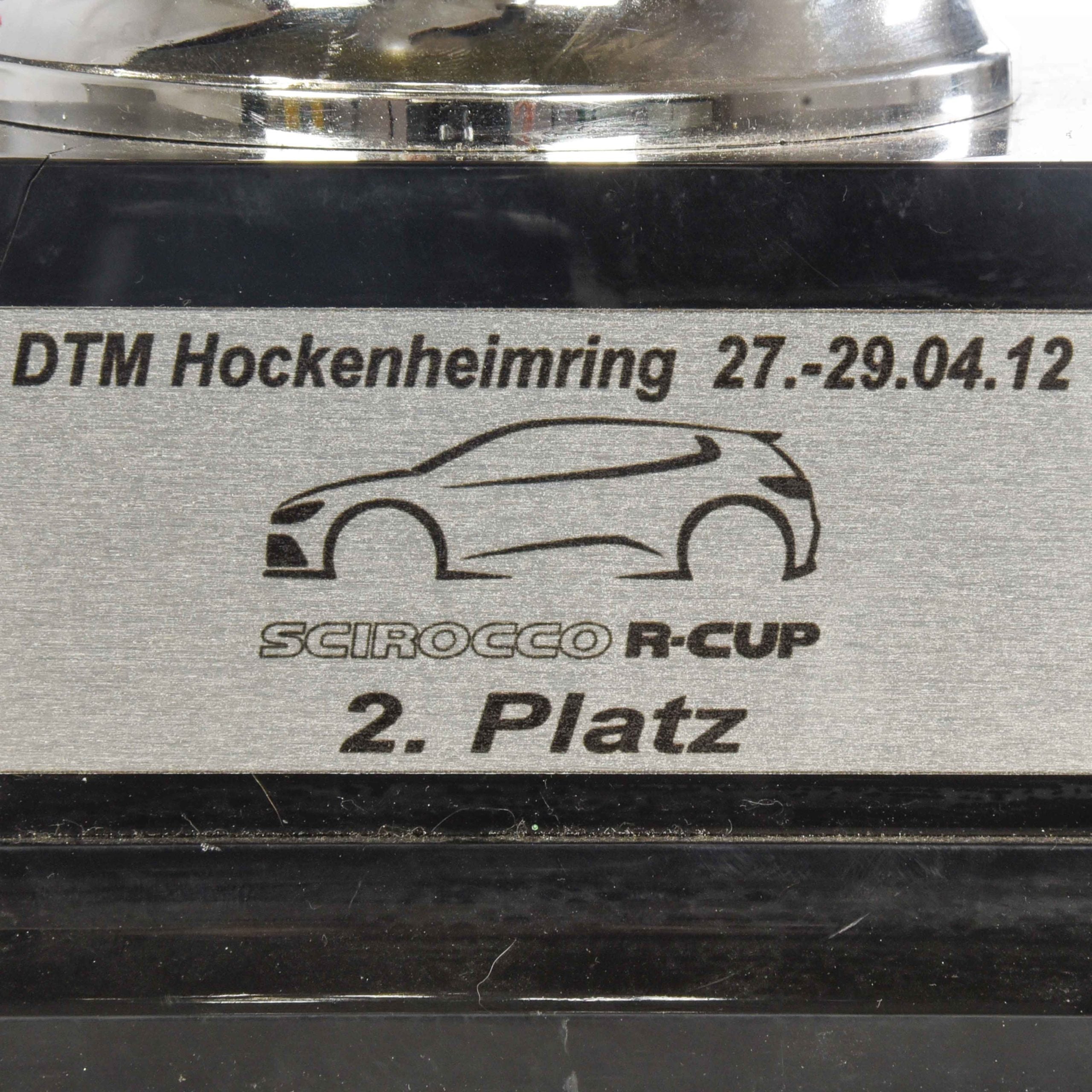 2012 Mika Salo Original Scirocco R Cup DTM 2nd Place Trophy