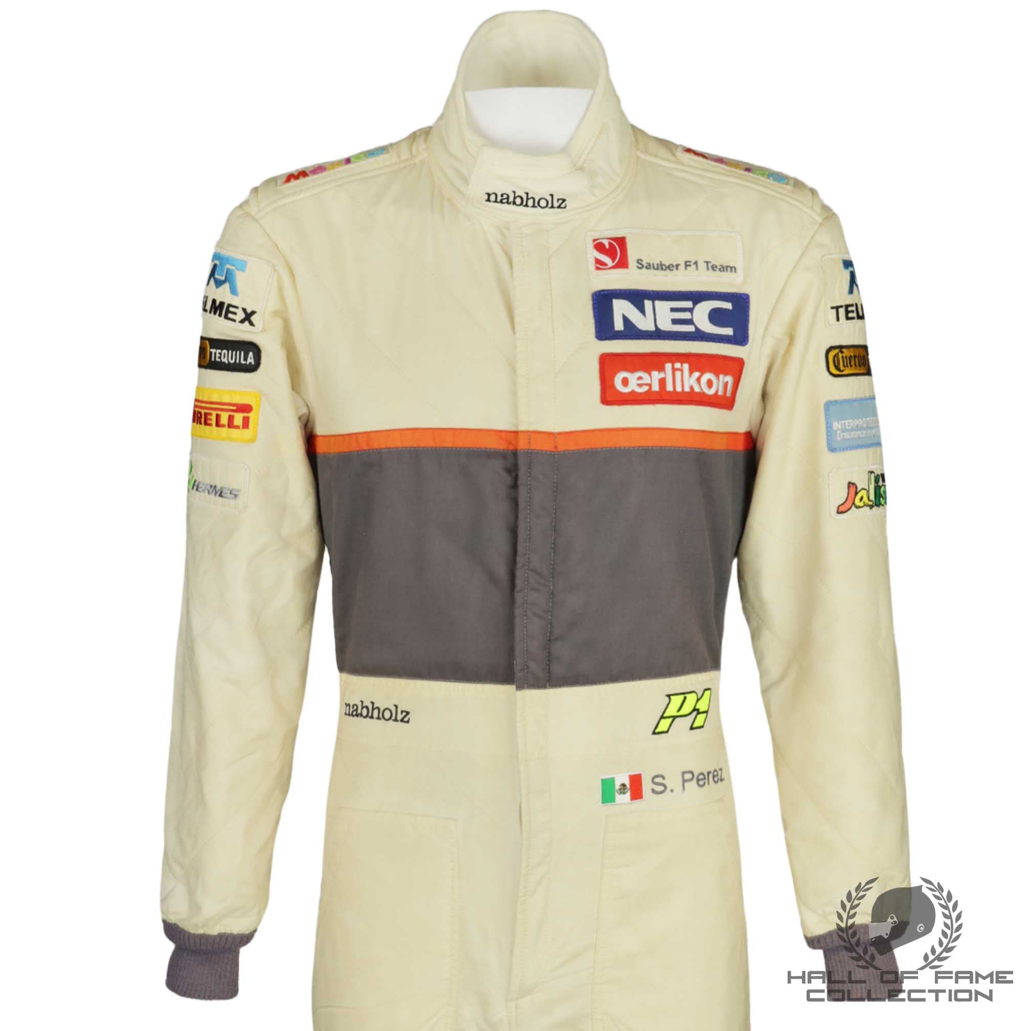 2012 Sergio Perez Chinese GP Race Used Sauber F1 Suit