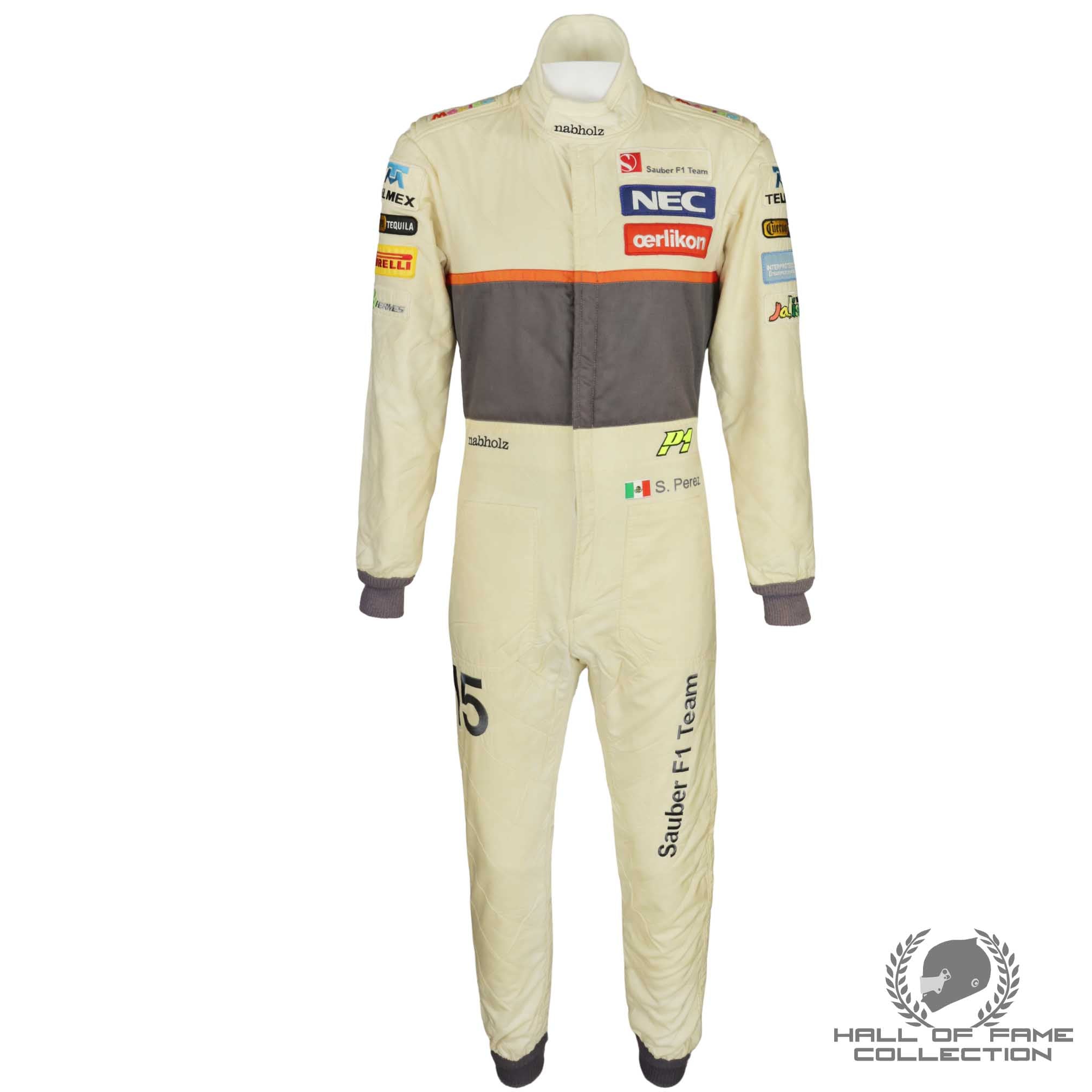 2012 Sergio Perez Chinese GP Race Used Sauber F1 Suit