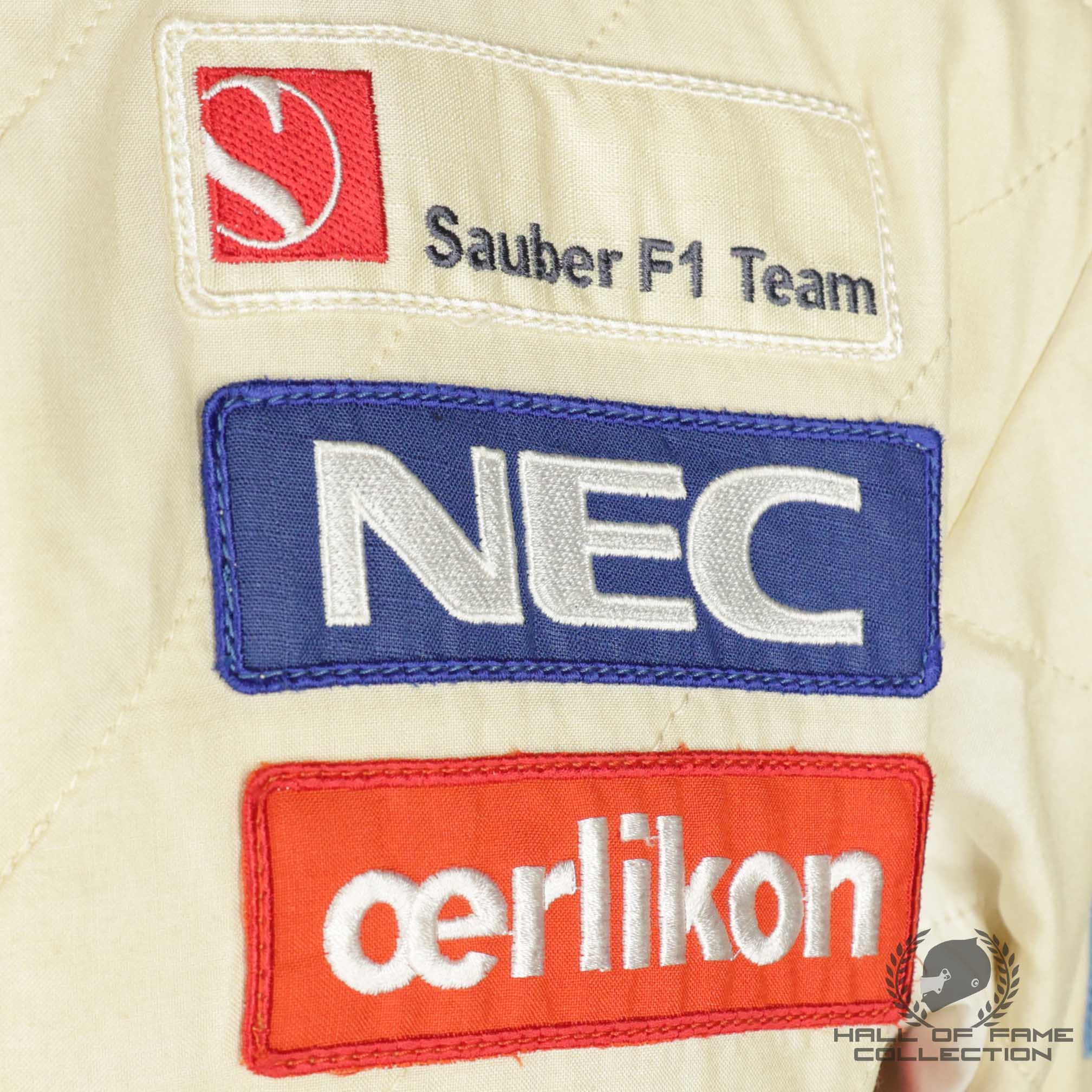 2012 Sergio Perez Chinese GP Race Used Sauber F1 Suit