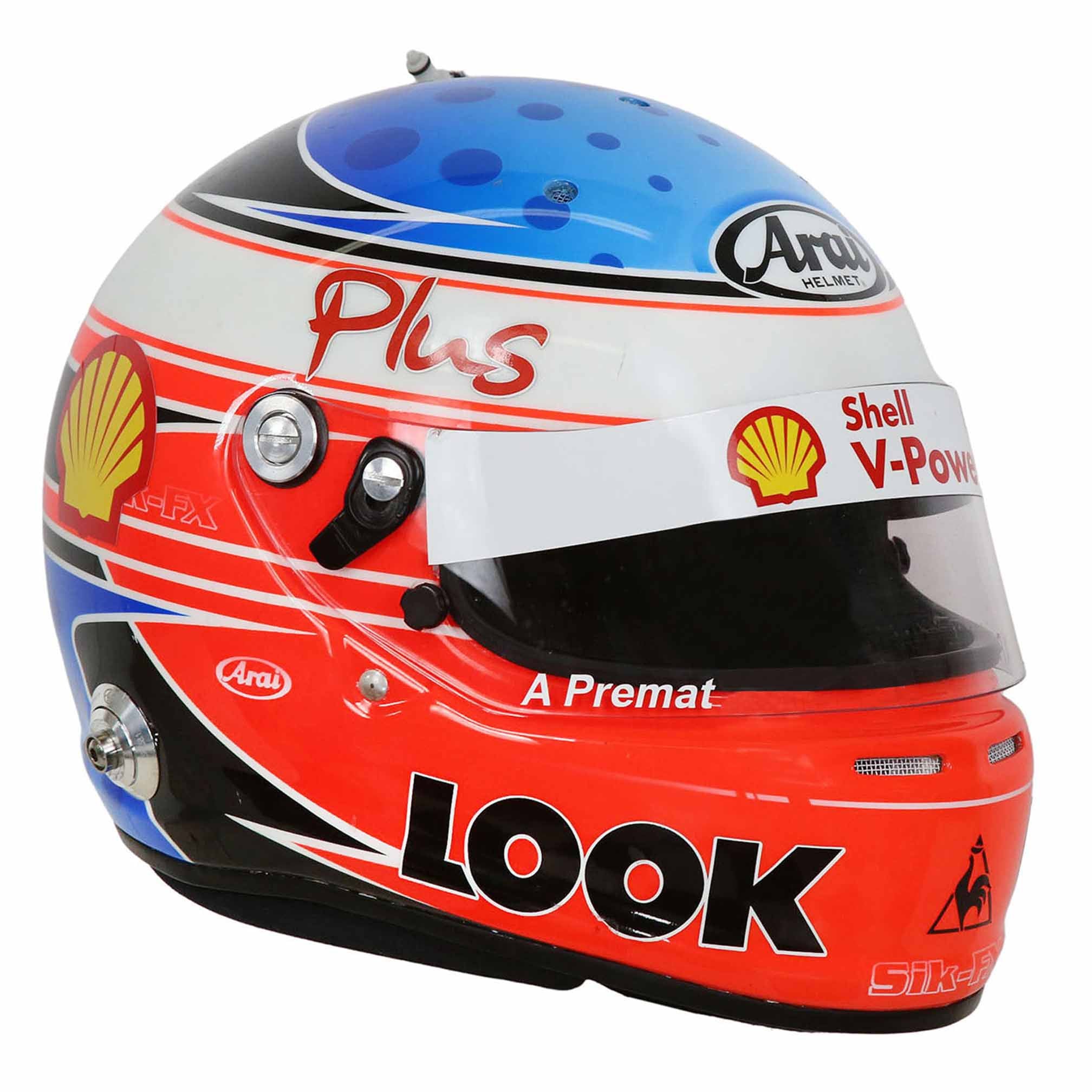 2013 Alexandre Premat Race Used Gary Rogers Motorsport V8 Supercars Helmet