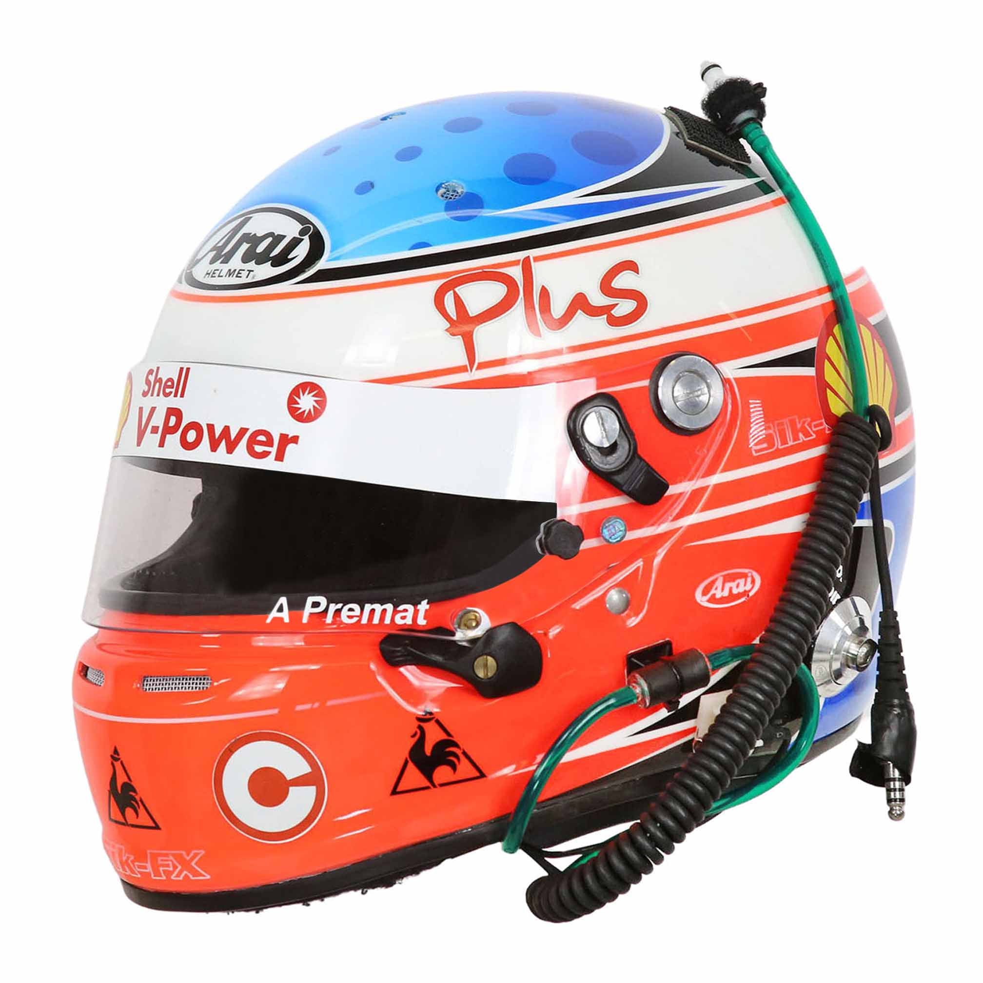 2013 Alexandre Premat Race Used Gary Rogers Motorsport V8 Supercars Helmet